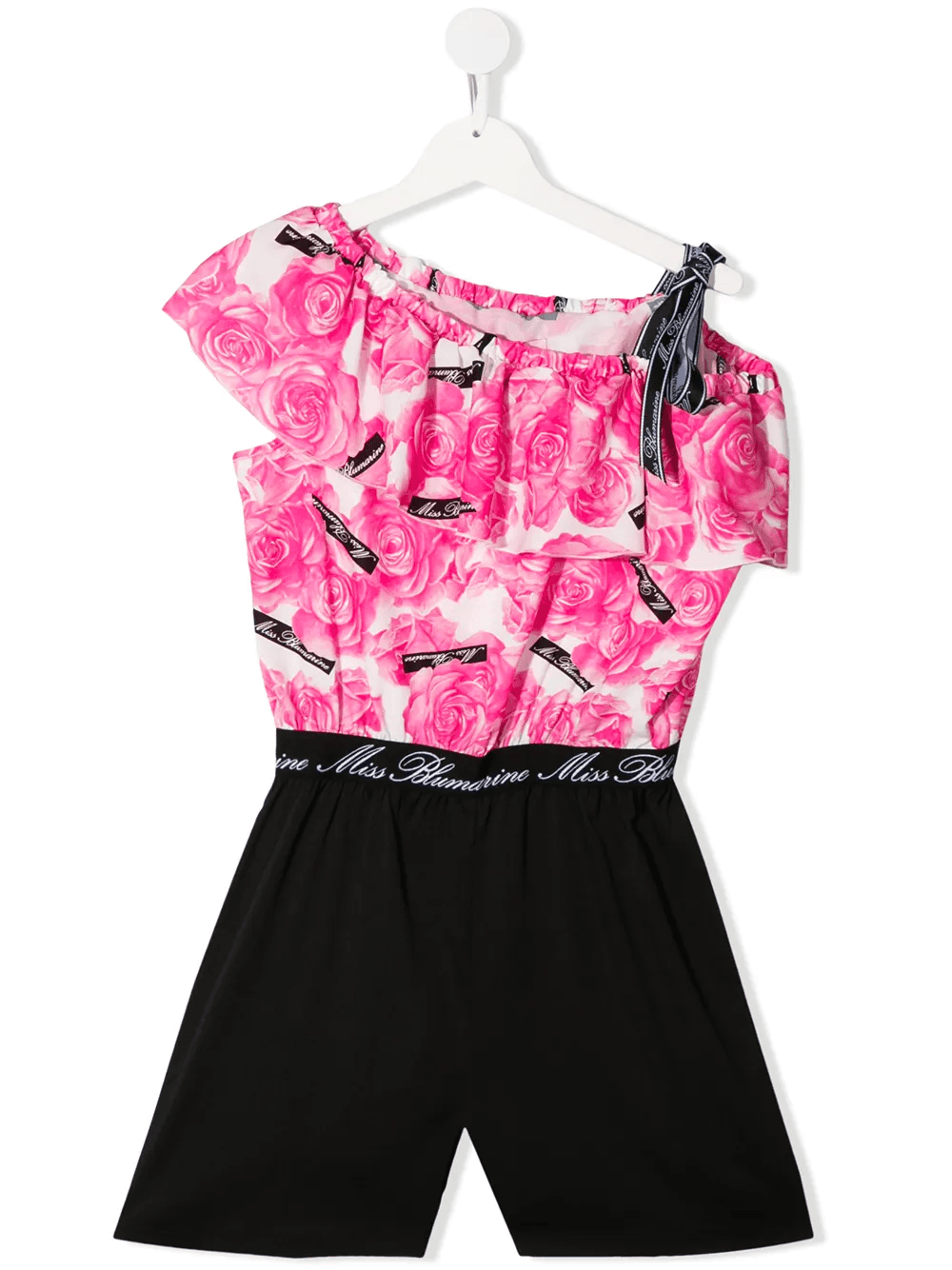 asymmetric floral print playsuit - Image 1