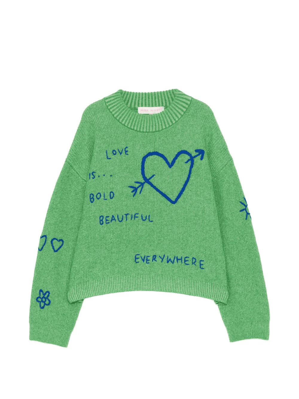heart-embroidered sweater - Image 1