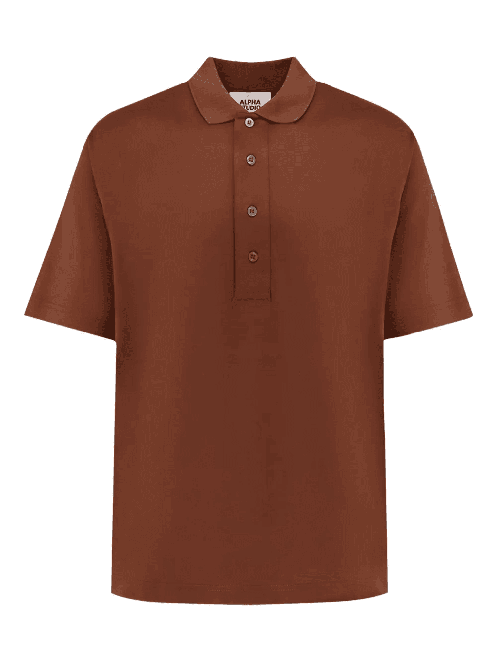 short-sleeve cotton polo shirt - Image 1