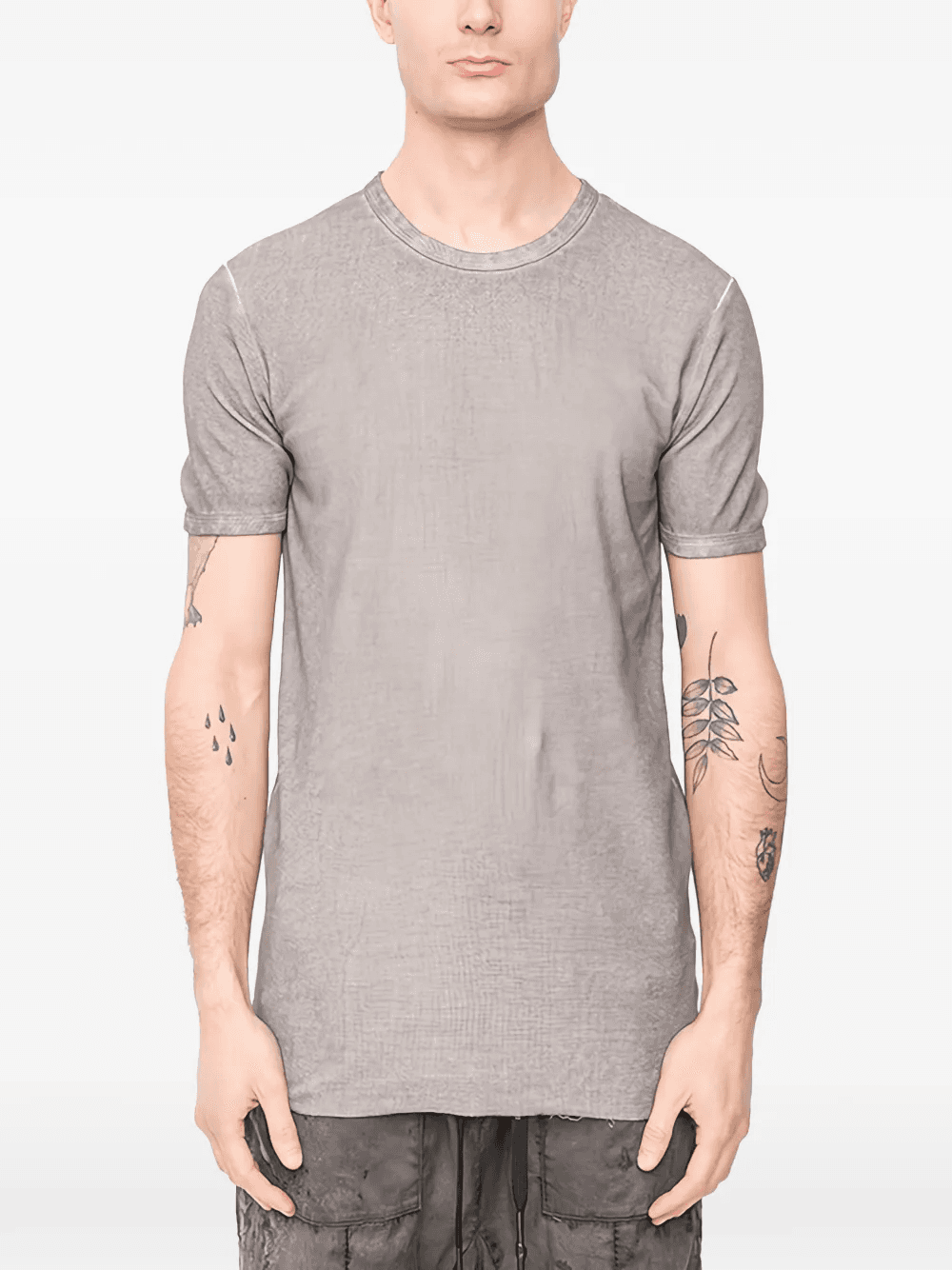 texture cotton T-shirt - Image 1