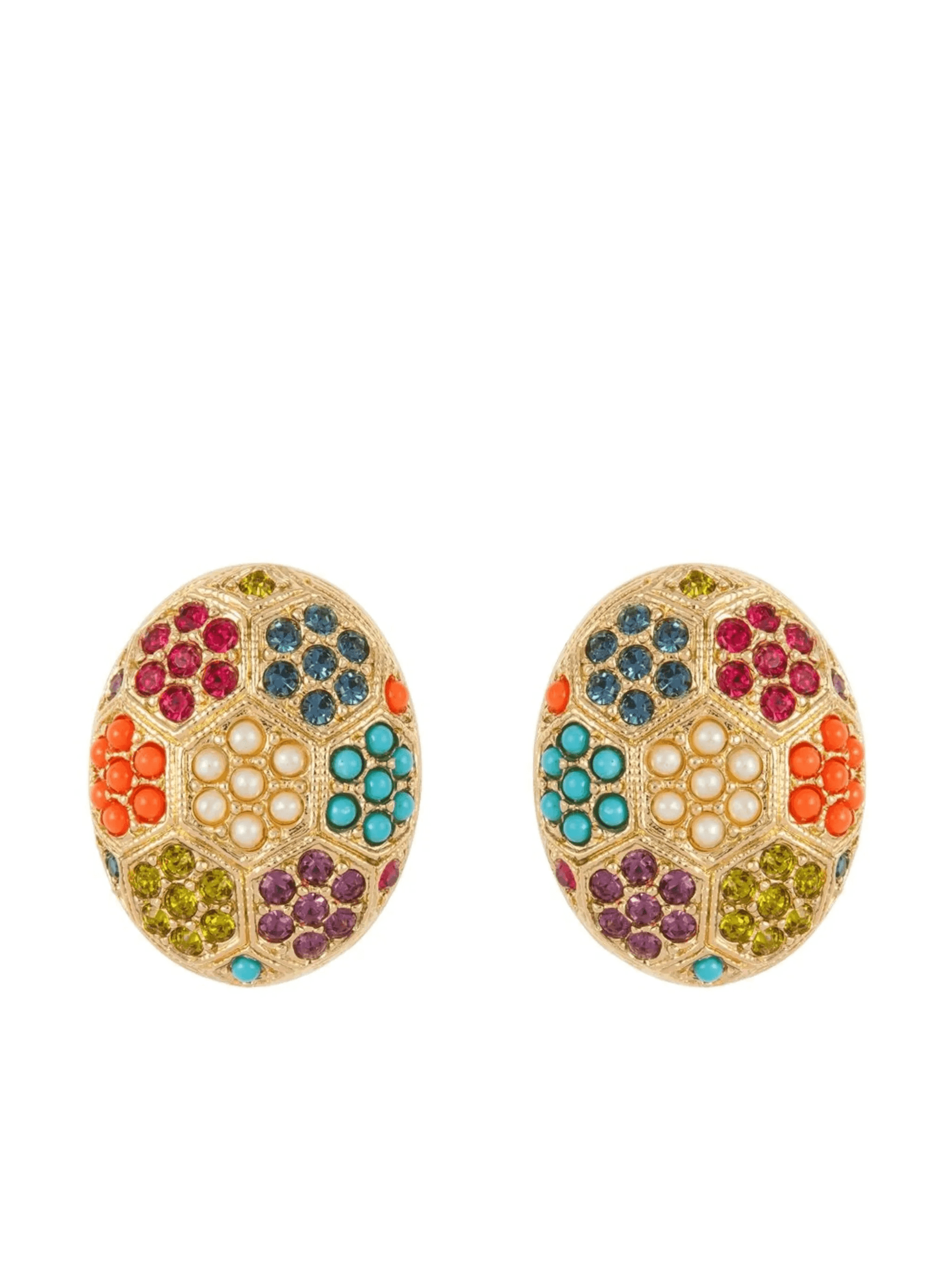 x D'orlan 1980s crystal-embellished earrings - Image 1