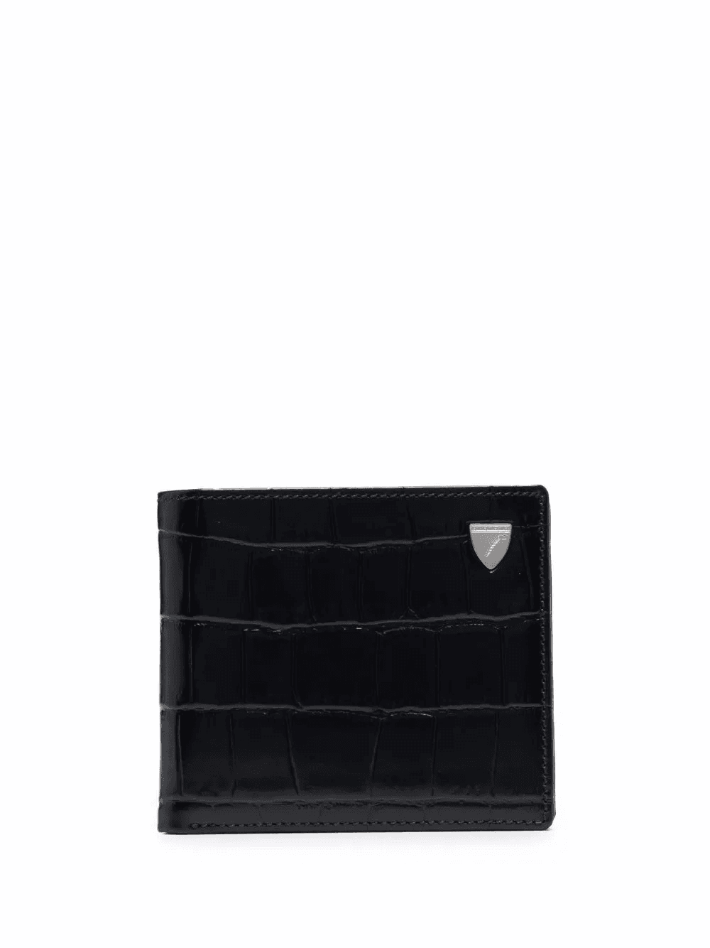 croc-effect bi-fold wallet - Image 1