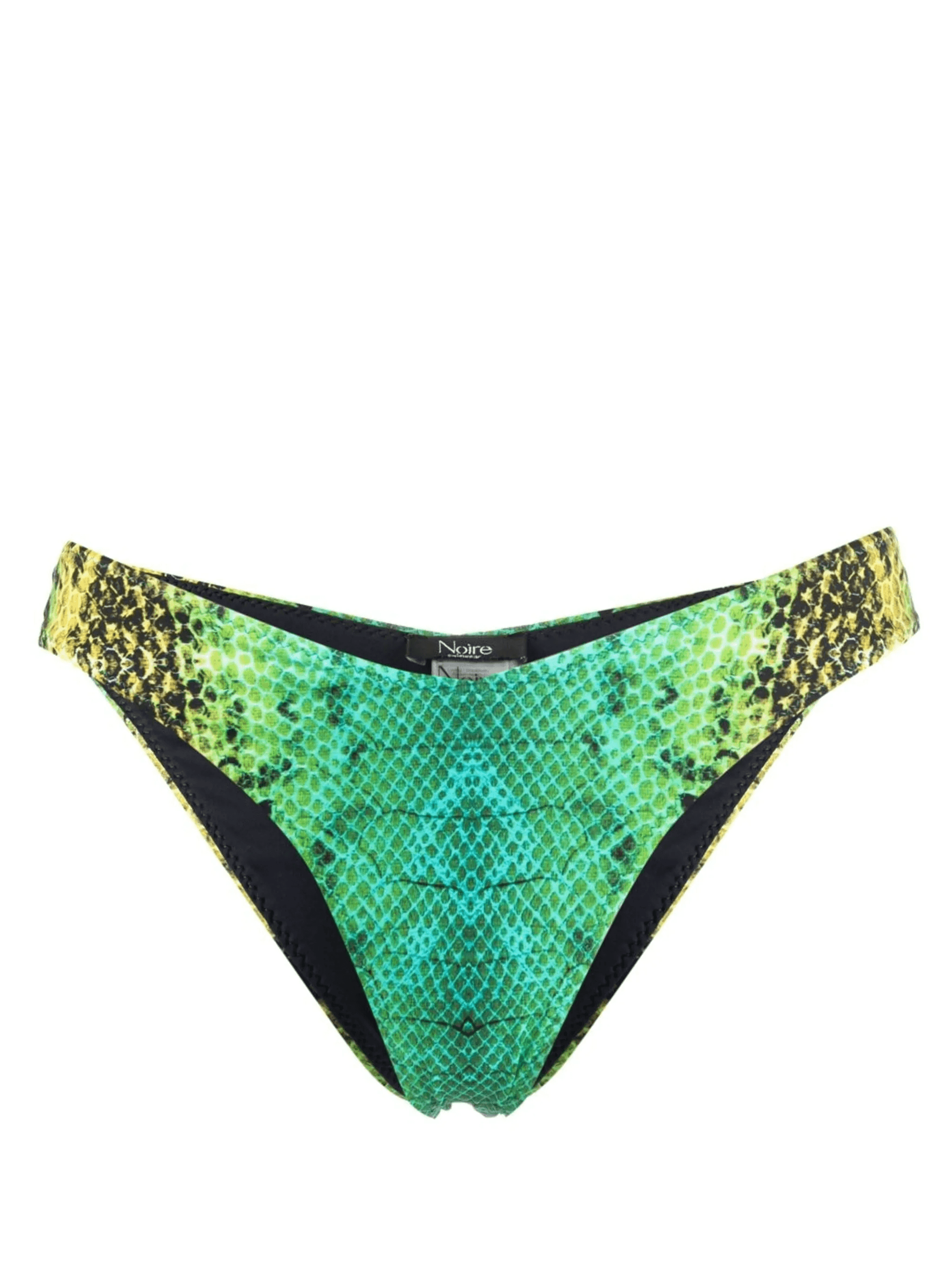 snakeskin-print bikini bottoms - Image 1