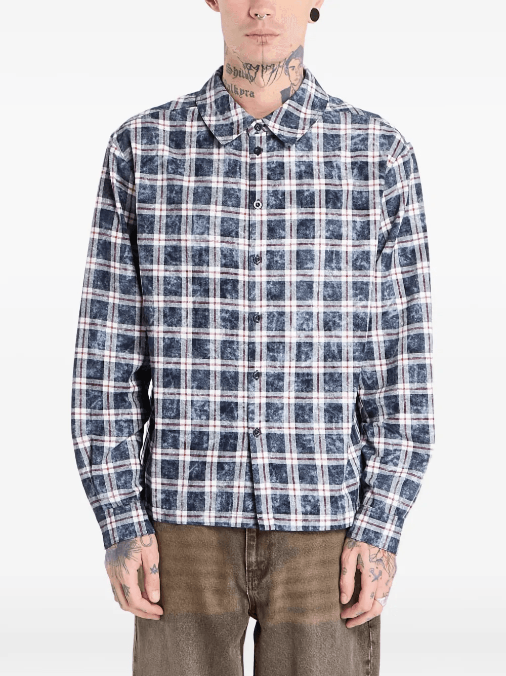 plaid flannel shirt - Image 1