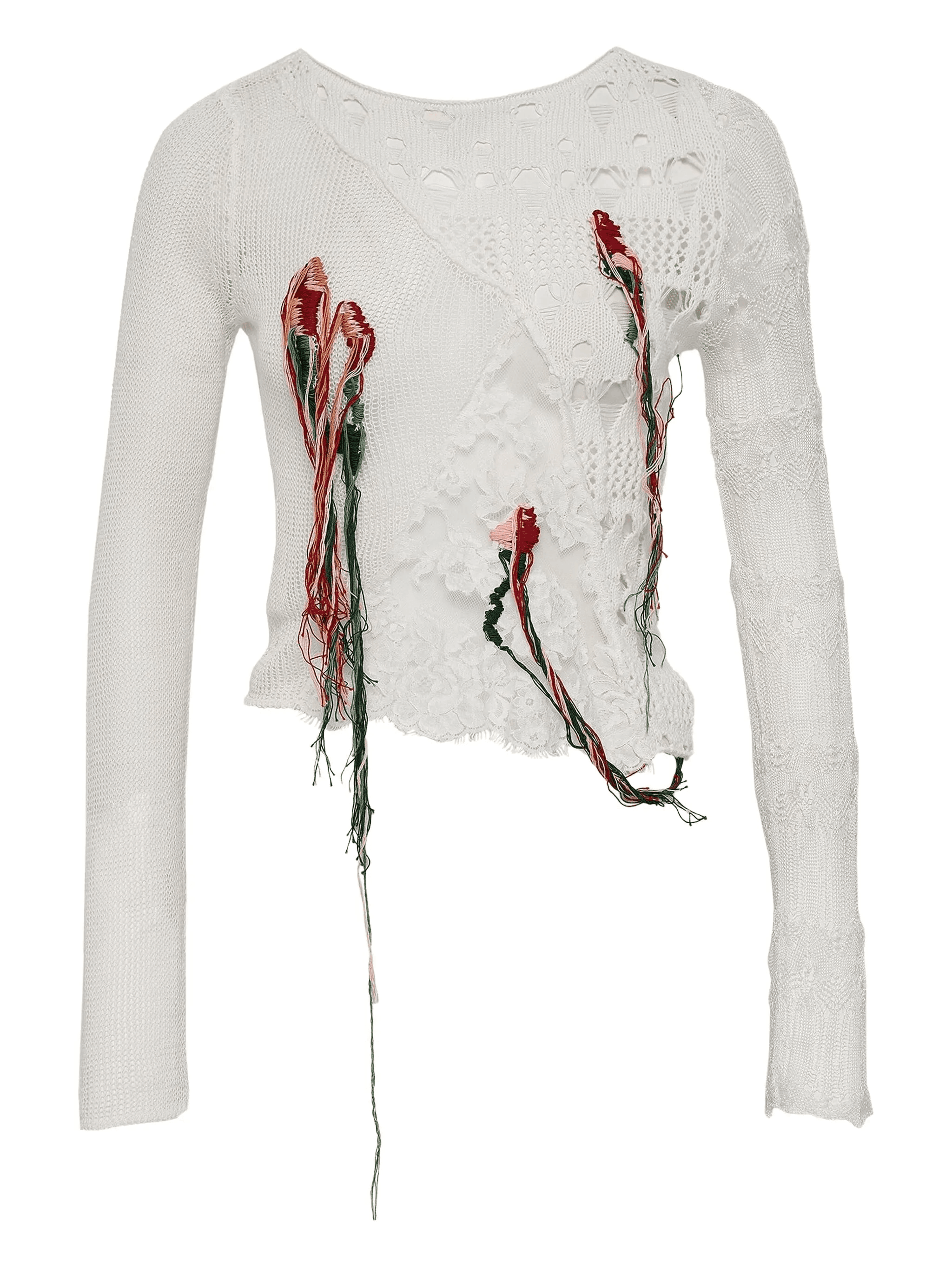 floral-embroidered top - Image 1