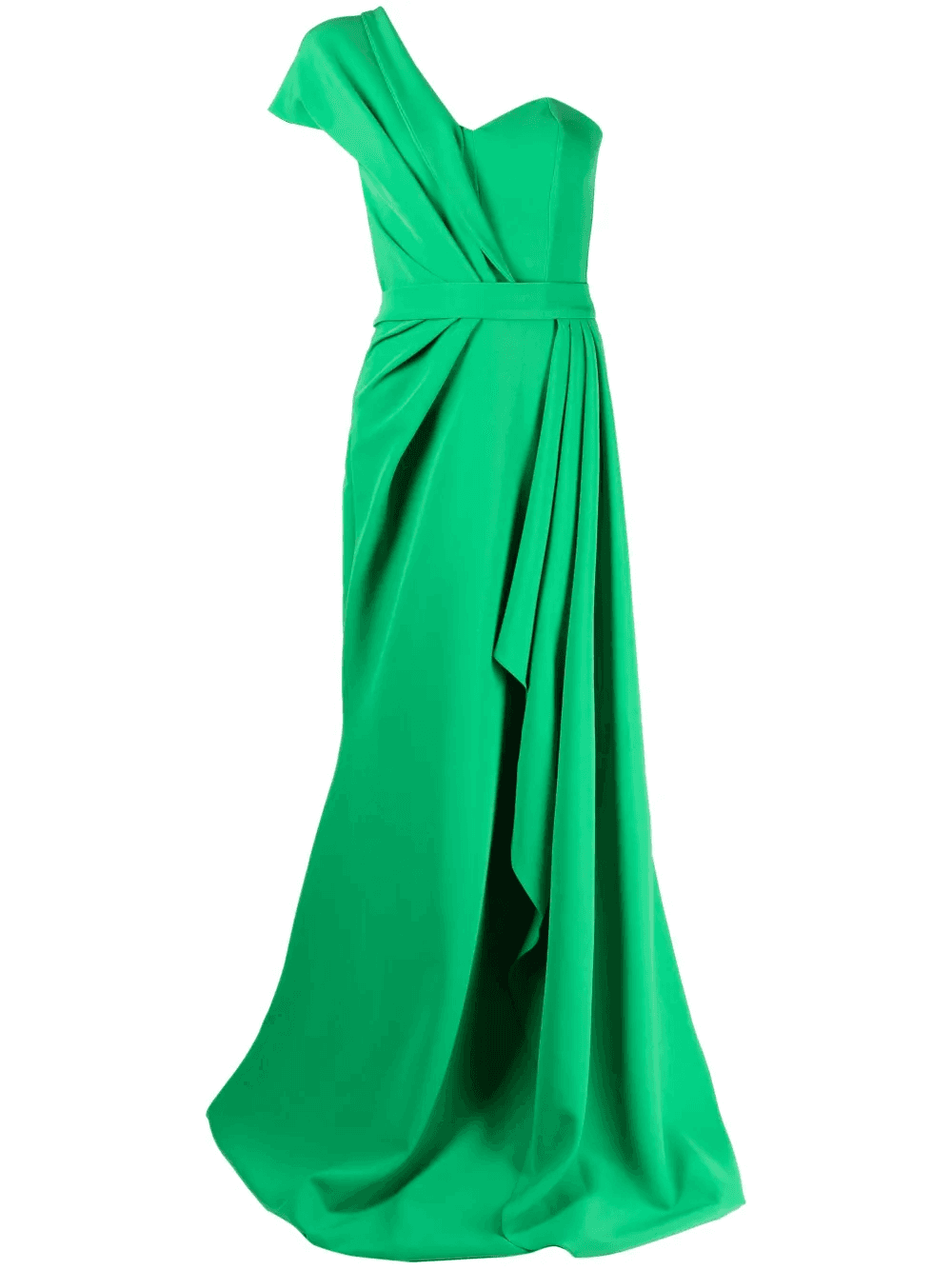 one-shoulder gathered dress - Image 1