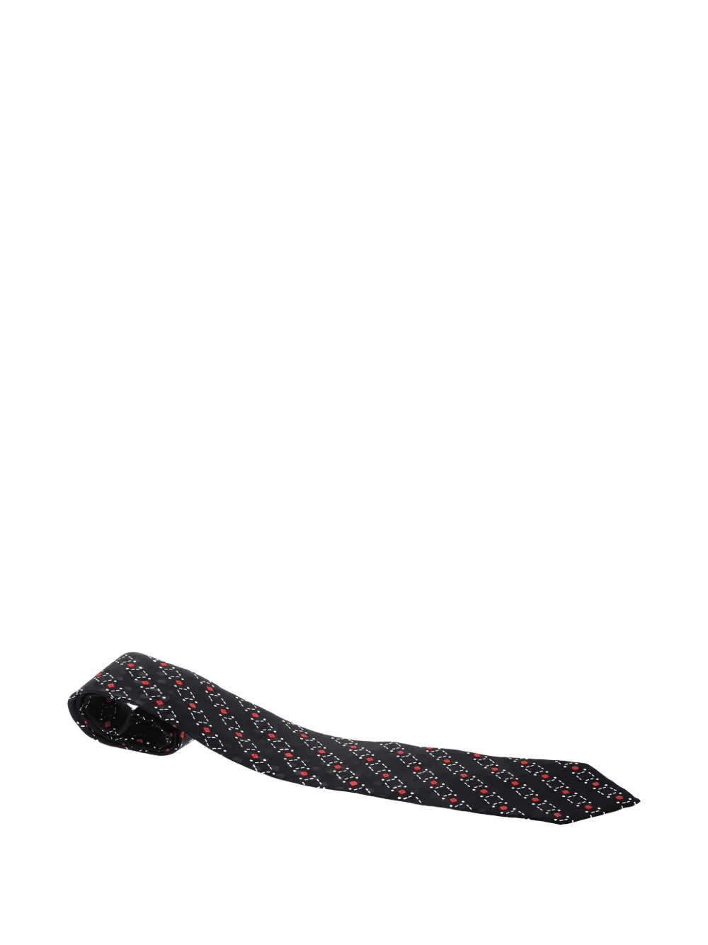 Pre-owned geometric-print silk tie - Image 1