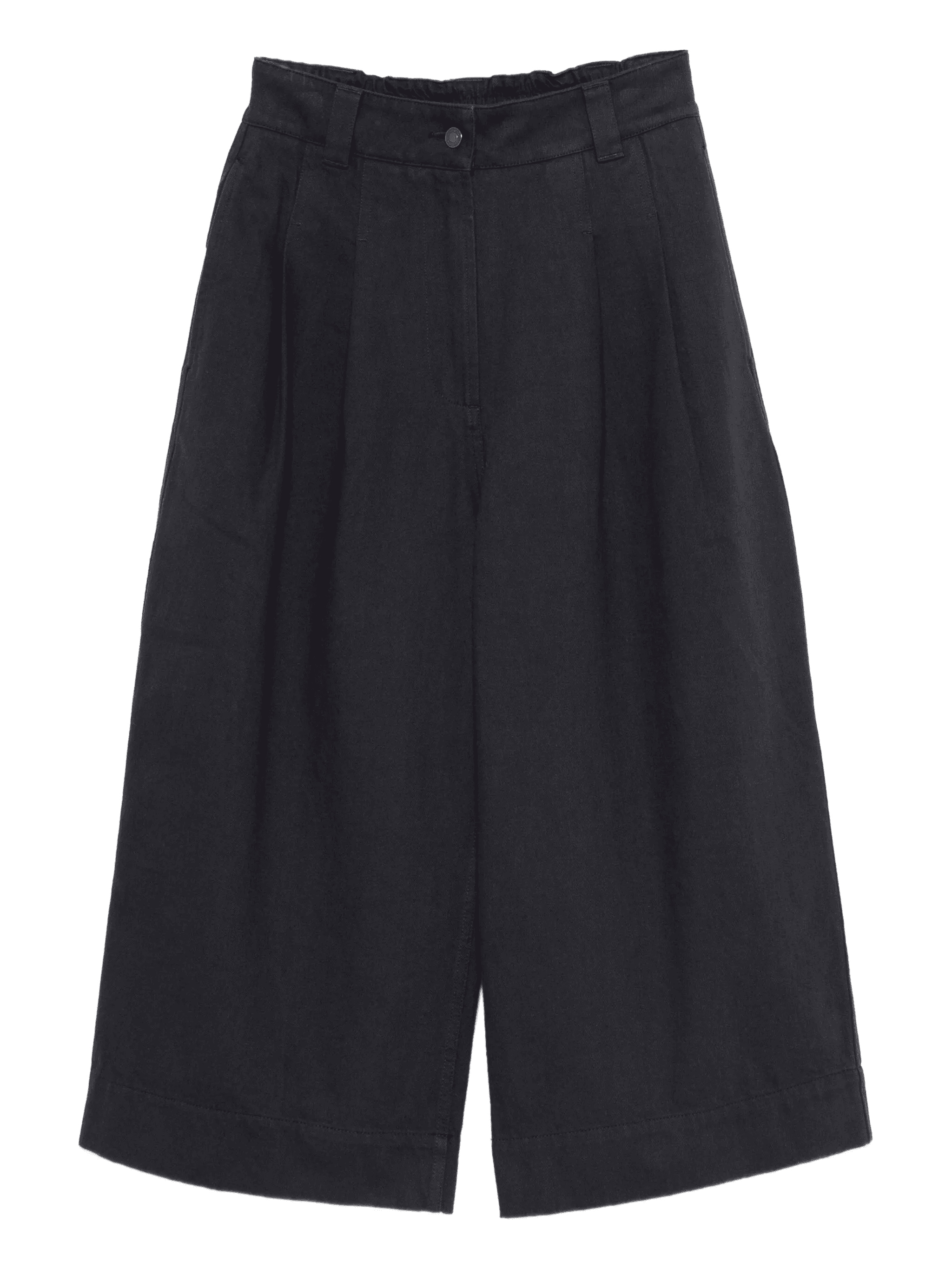 pleated cropped trousers - Image 1