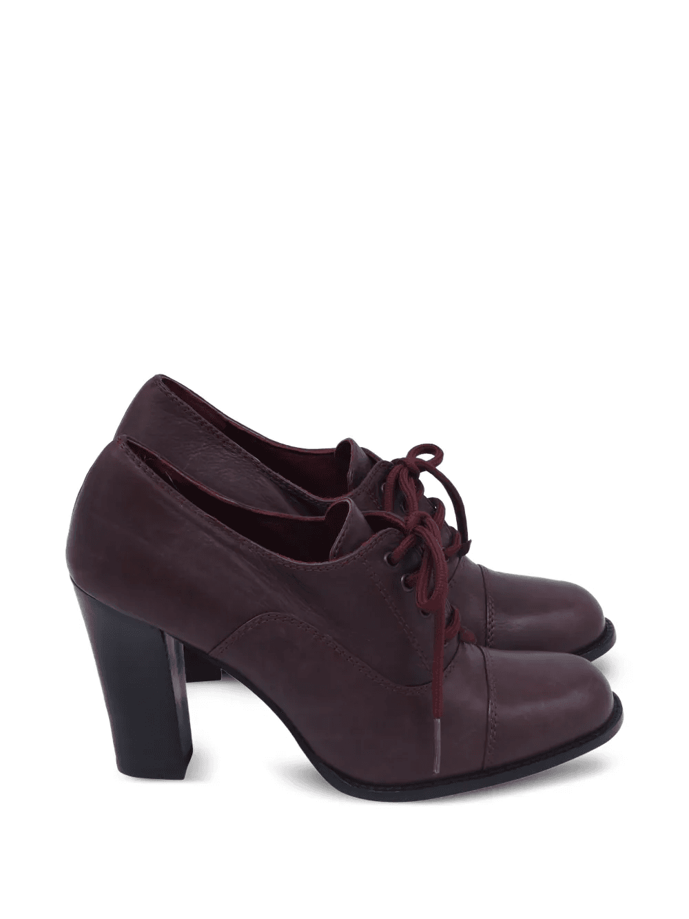 lace-up block-heel boots - Image 1