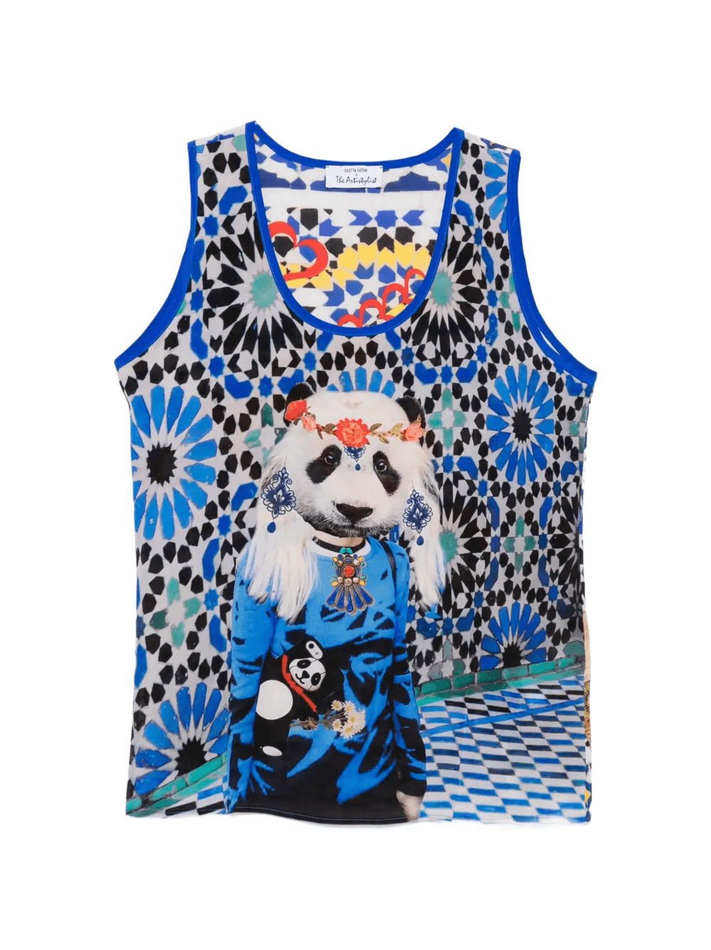 Panda-printed tank top - Image 1