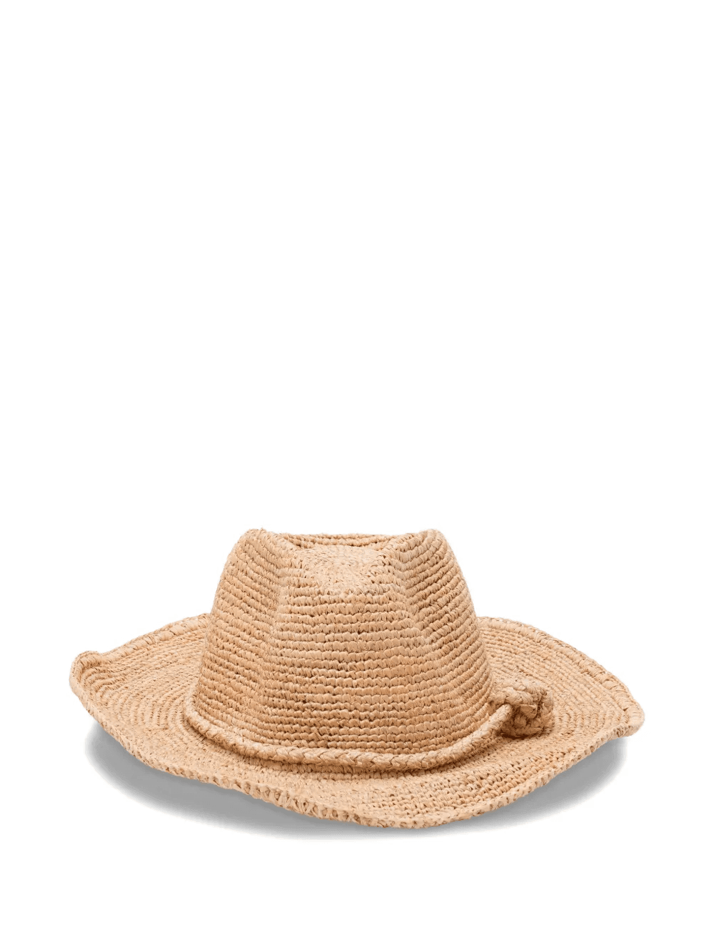 sombrero de rafia con nudo - Image 1