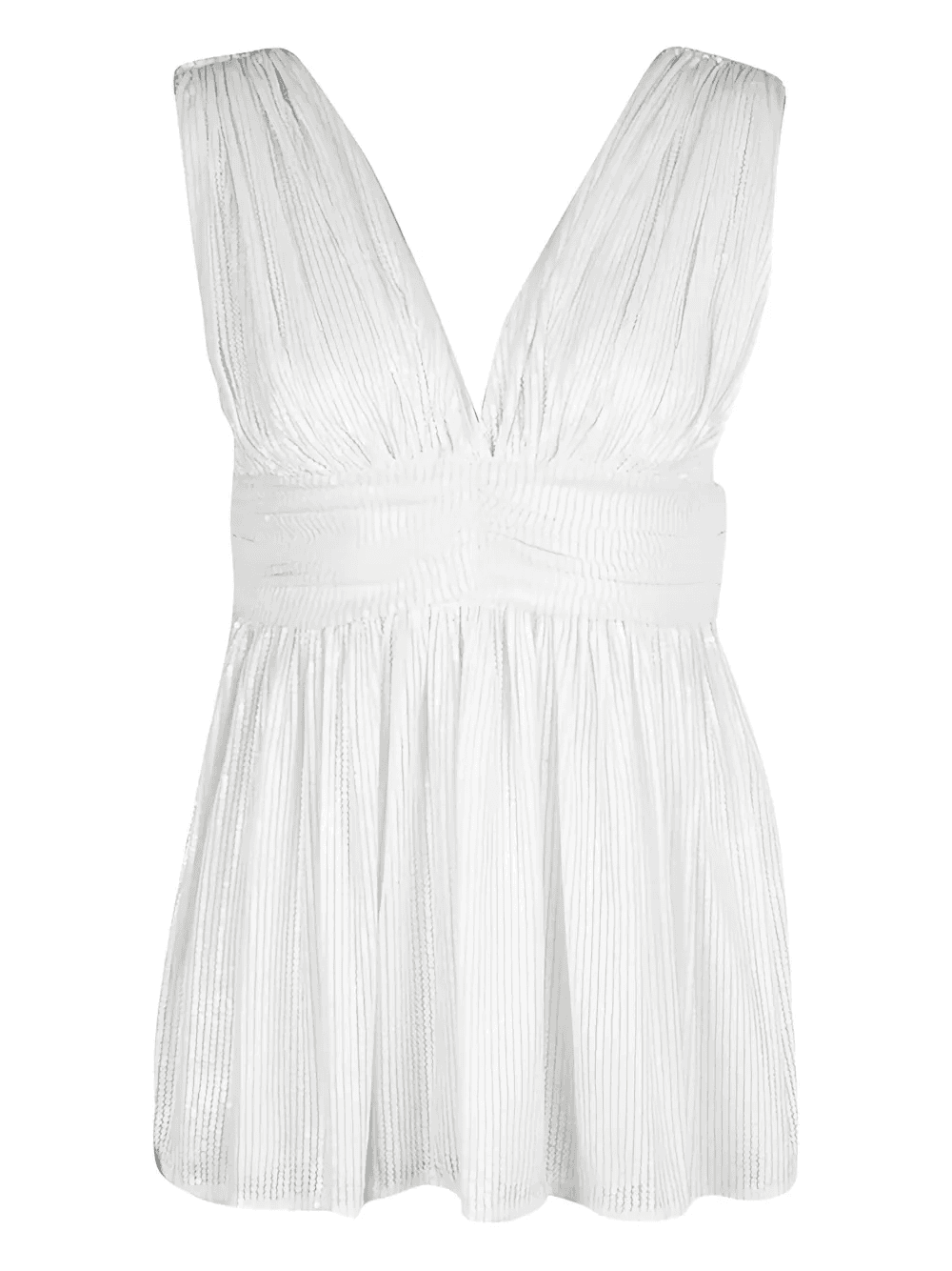 sequin-embellished pleated top - Image 1