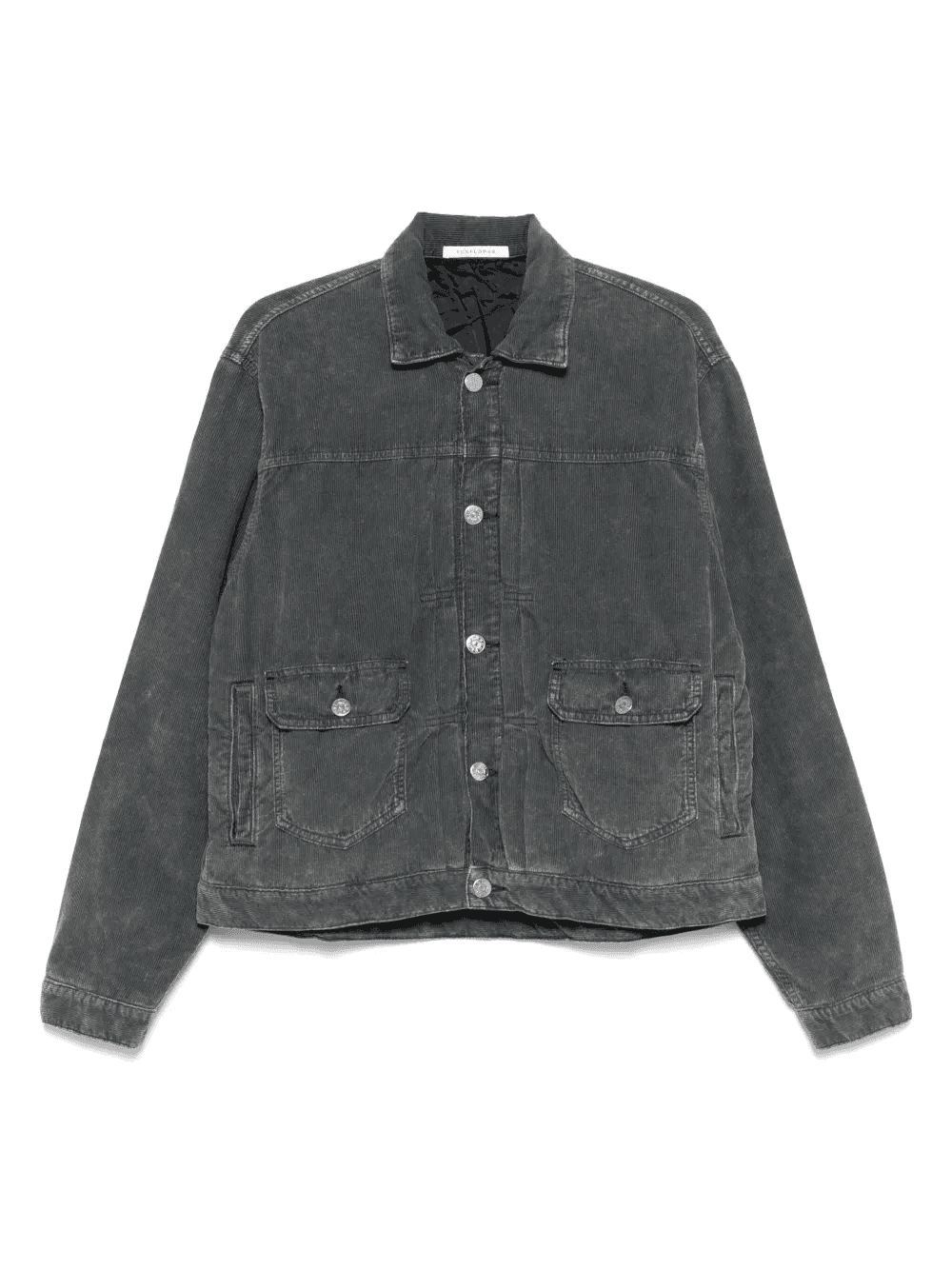 cotton single-breasted coat - Image 1