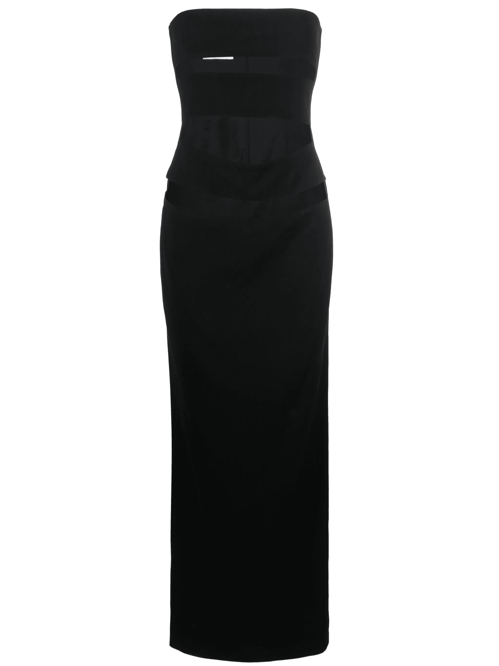 cut-out strapless gown - Image 1