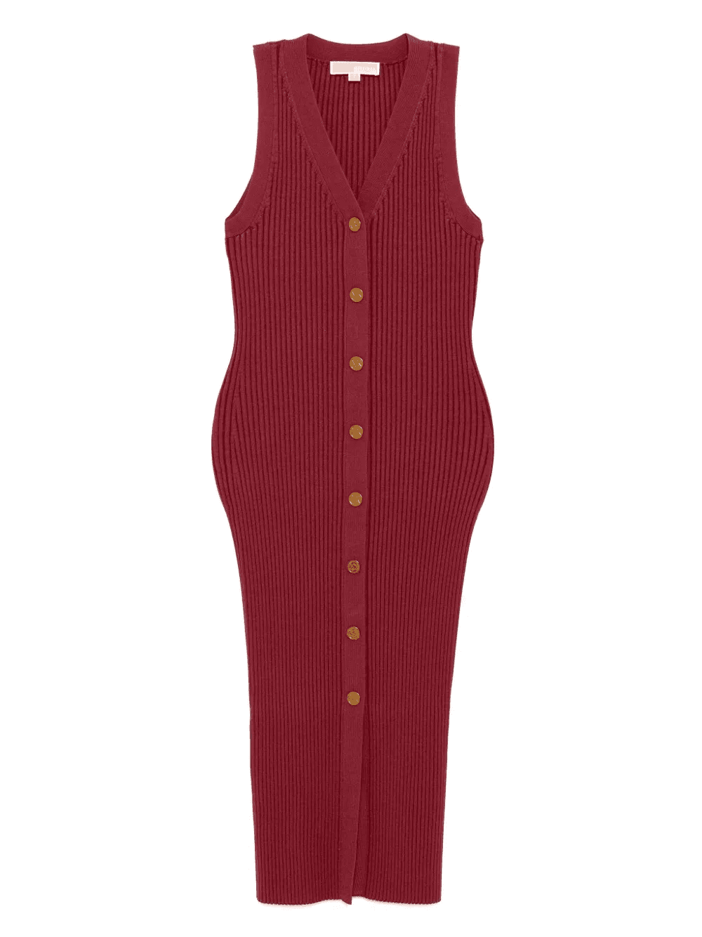 ribbed stretch midi dress - Image 1