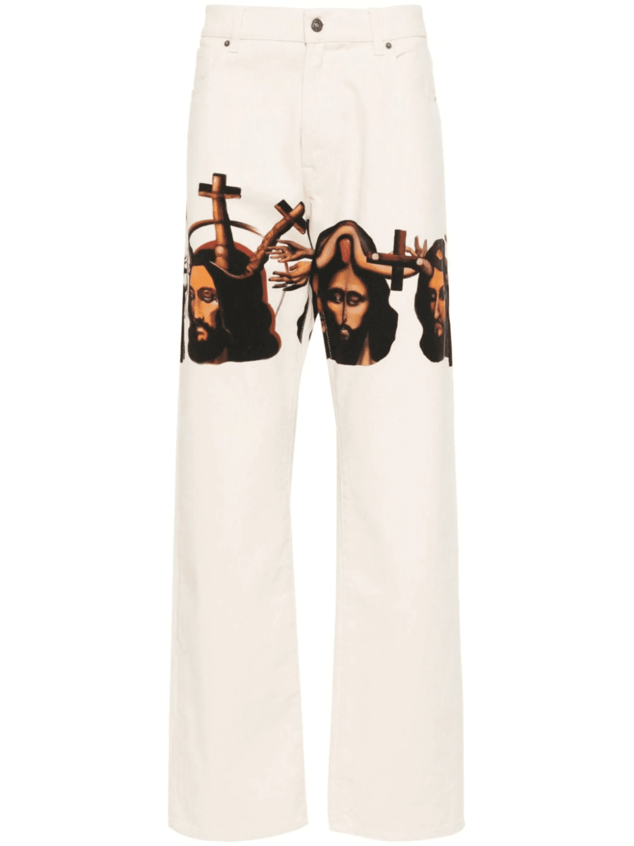 graphic-print baggy jeans - Image 1
