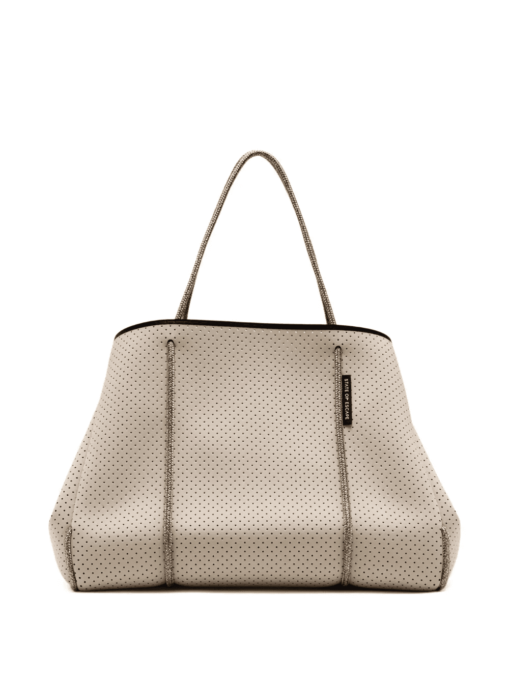 perforated rope-handle tote bag - Image 1