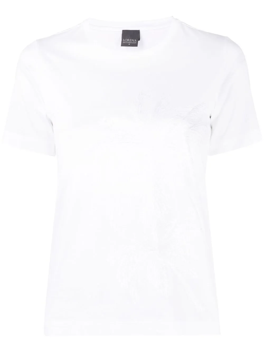 embroidered cotton T-shirt - Image 1