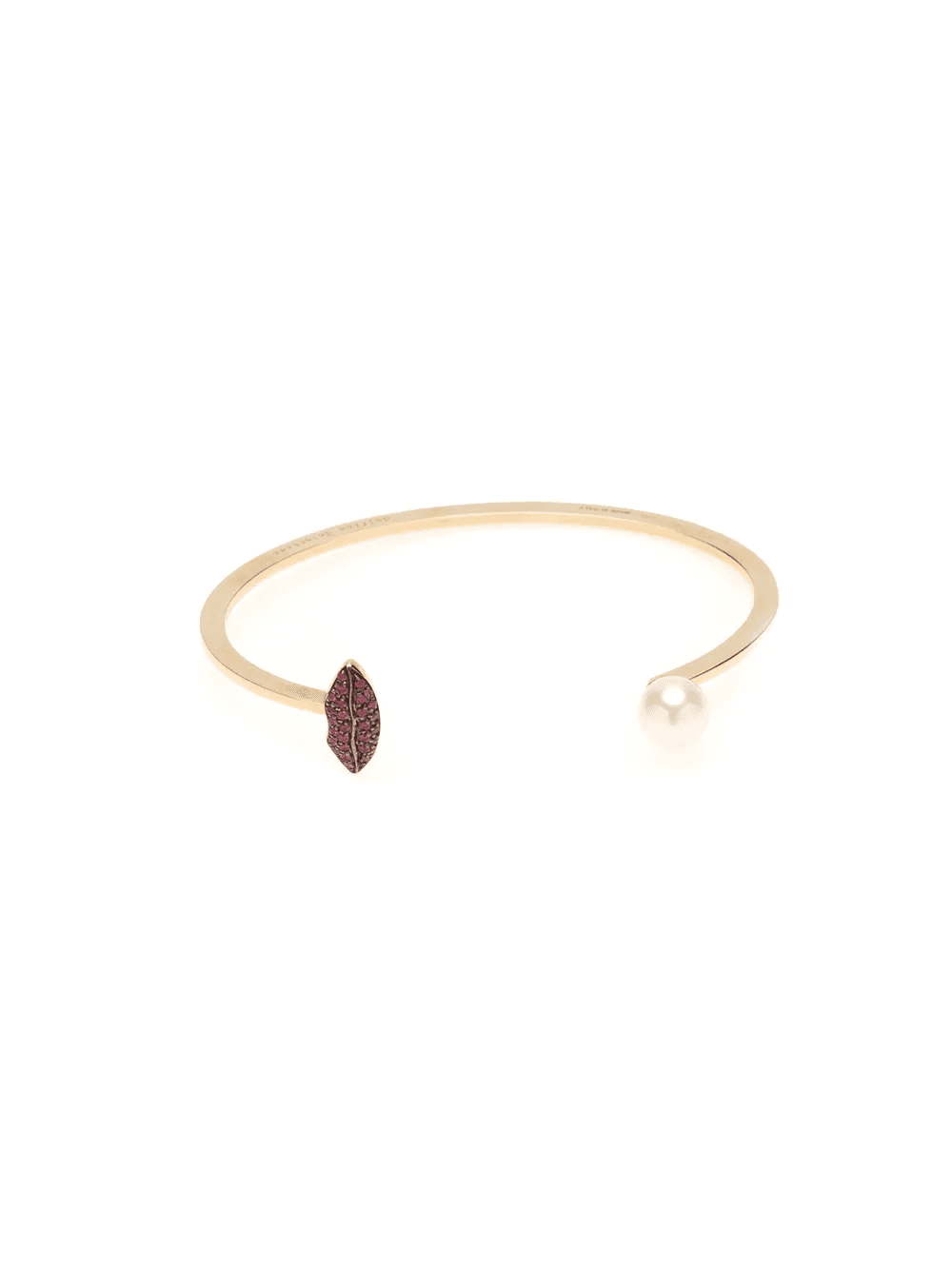 'Lips piercing' ruby bangle - Image 1