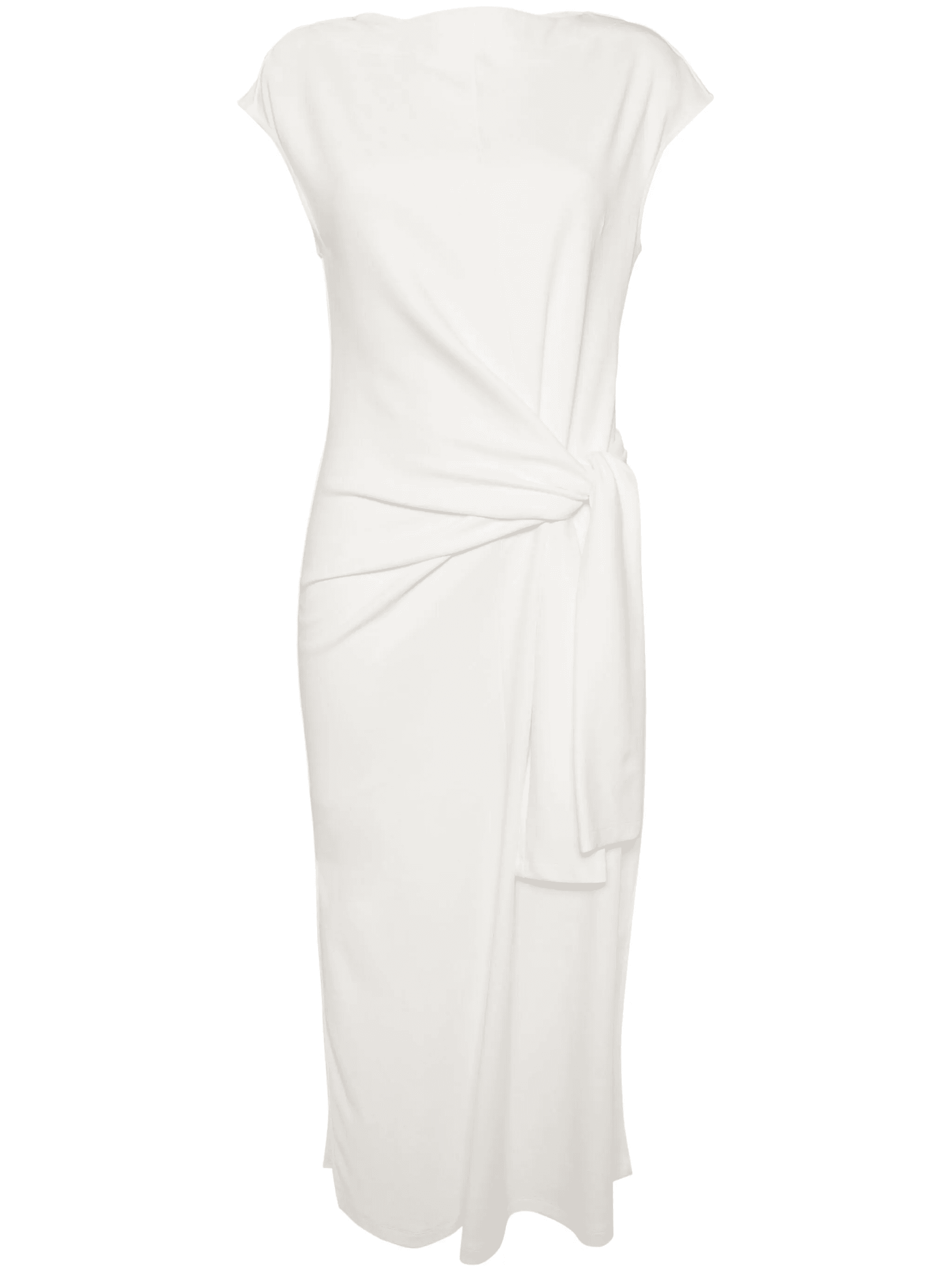 knot-detail sleeveless cotton-jersey midi dress - Image 1