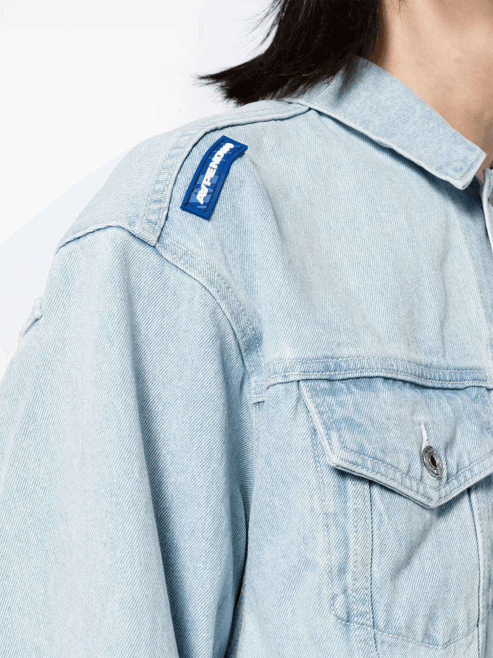 logo-patch hooded jacket — Image 3