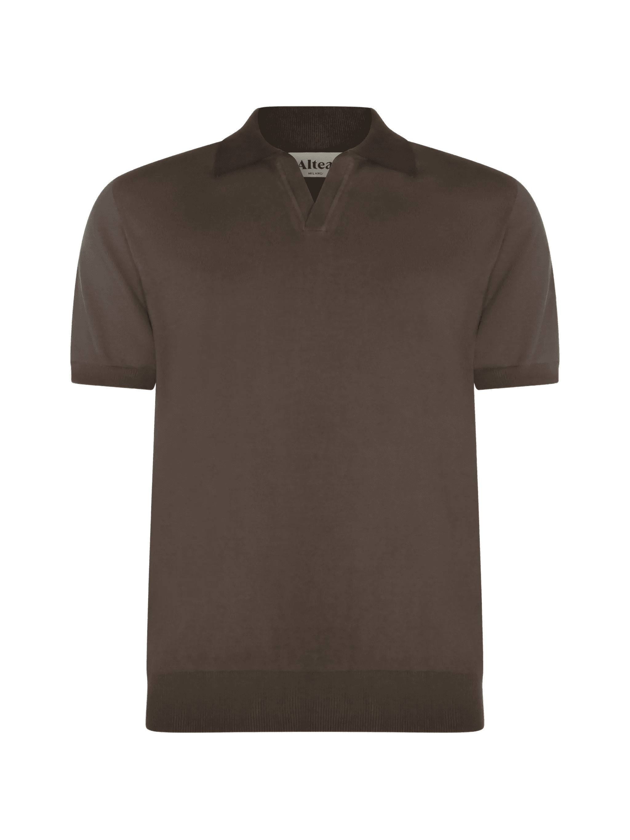 short-sleeved cotton polo shirt - Image 1