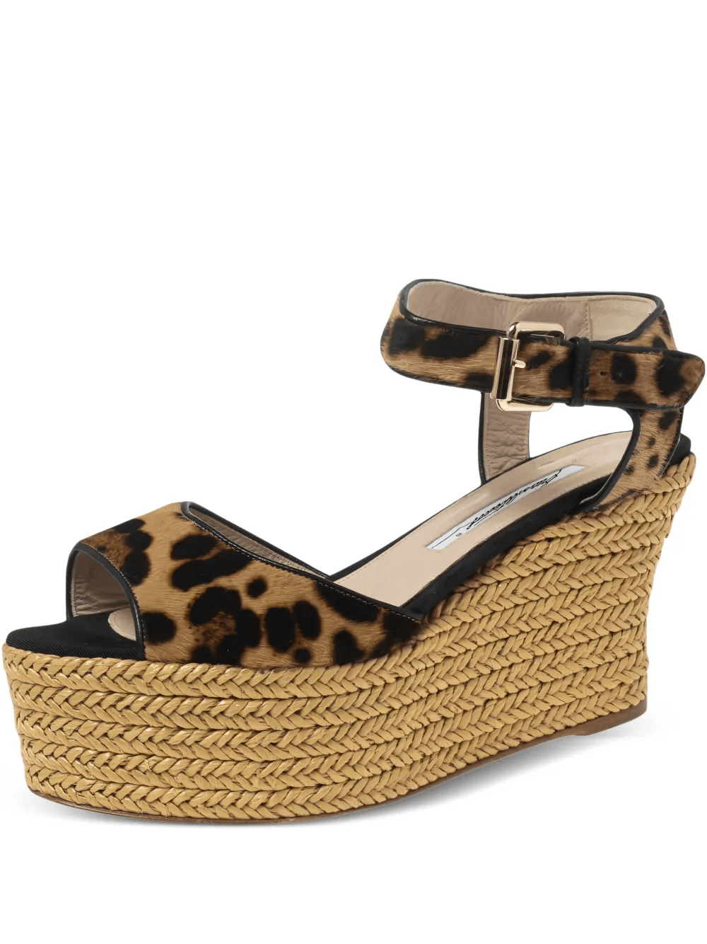 leopard-print espadrille sandals - Image 1