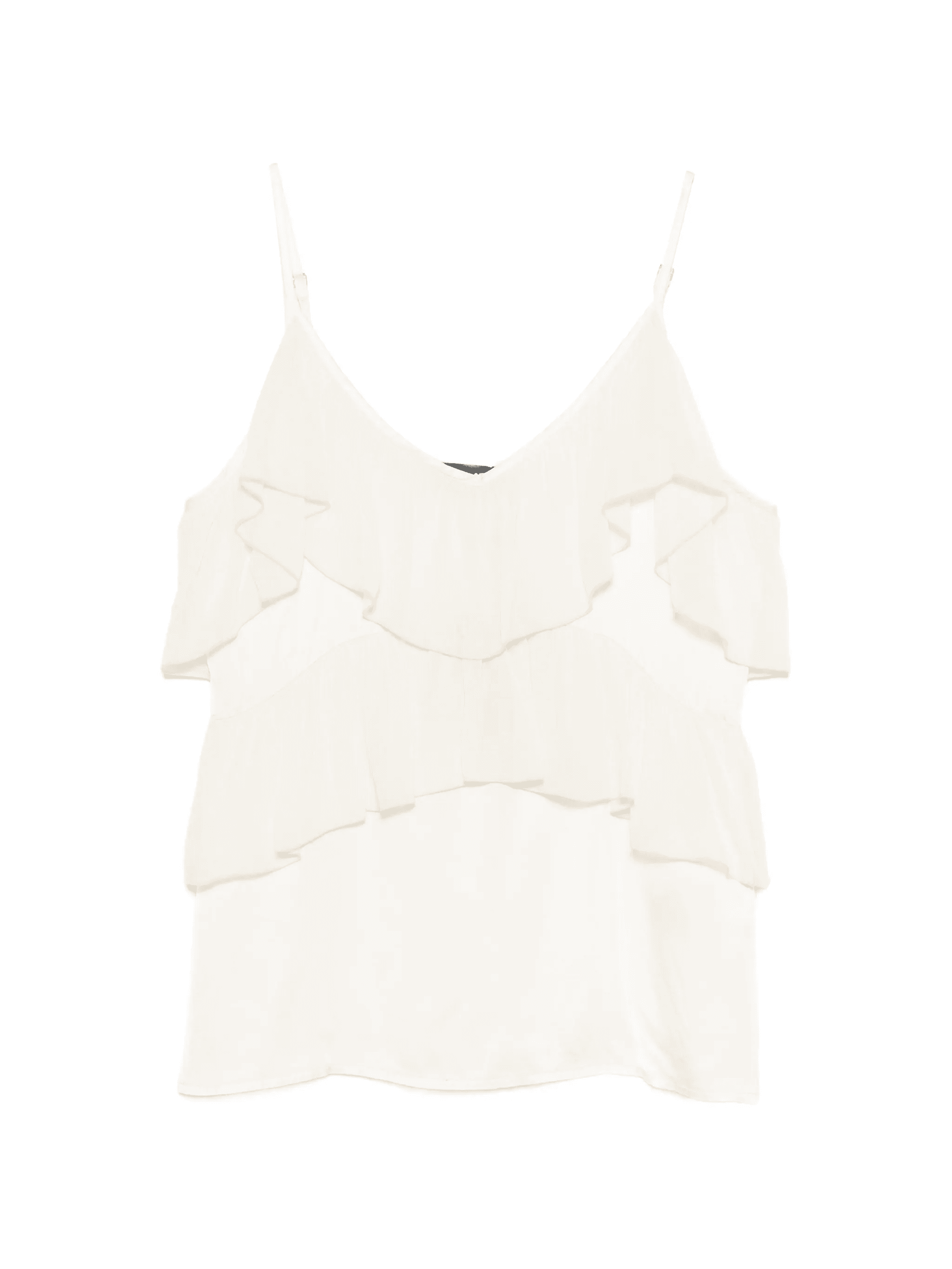 ruffled V-neck top - Image 1