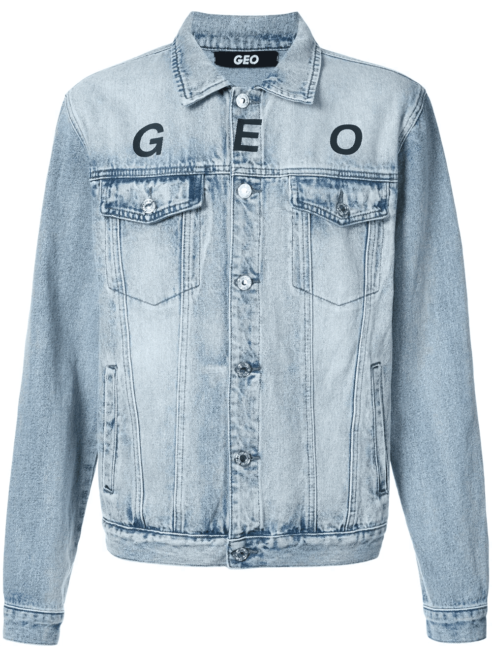 Globe marble denim jacket - Image 1