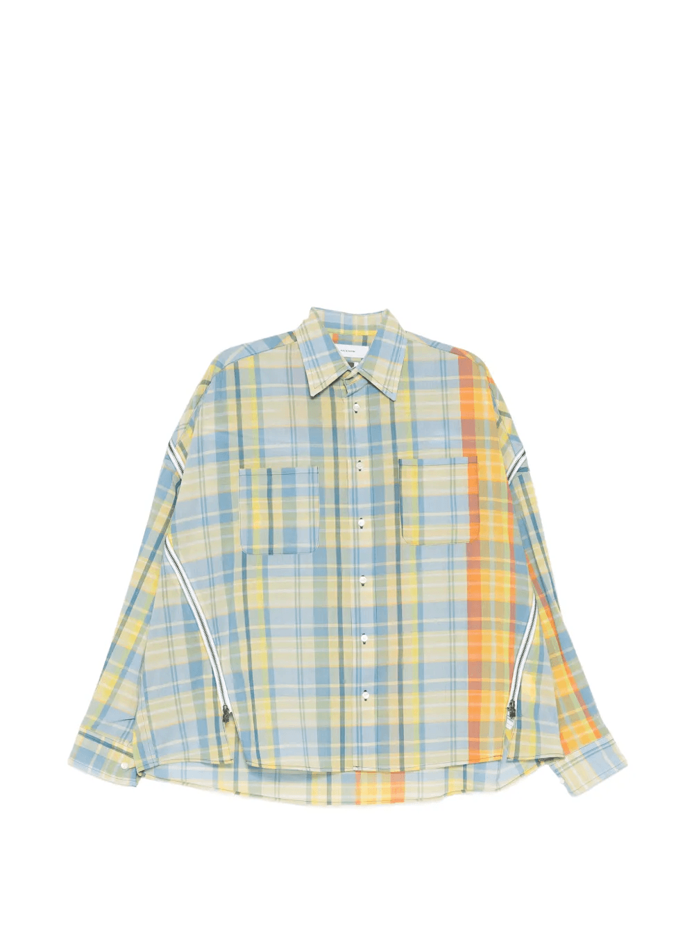 checked zipped shirt - Image 1