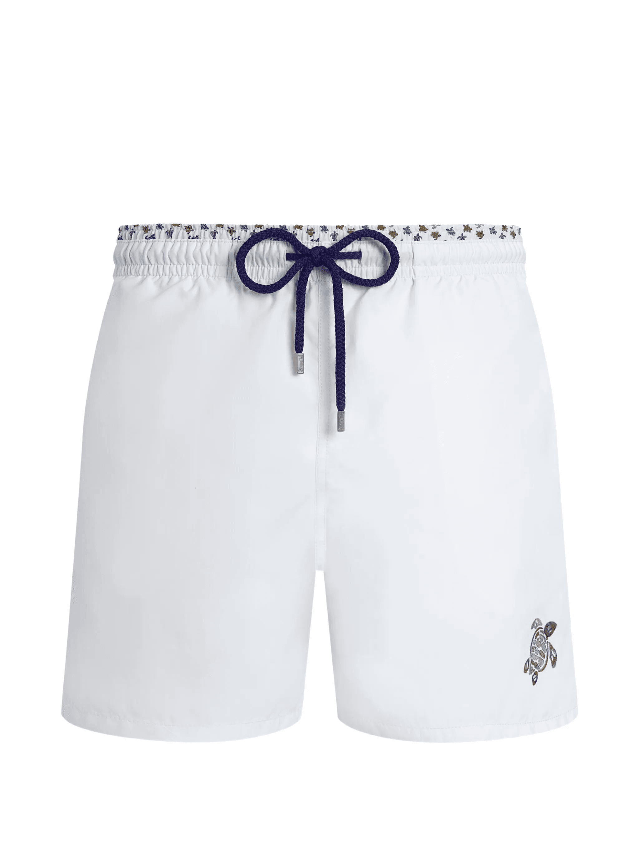 turtle-embroidery drawstring swim shorts - Image 1