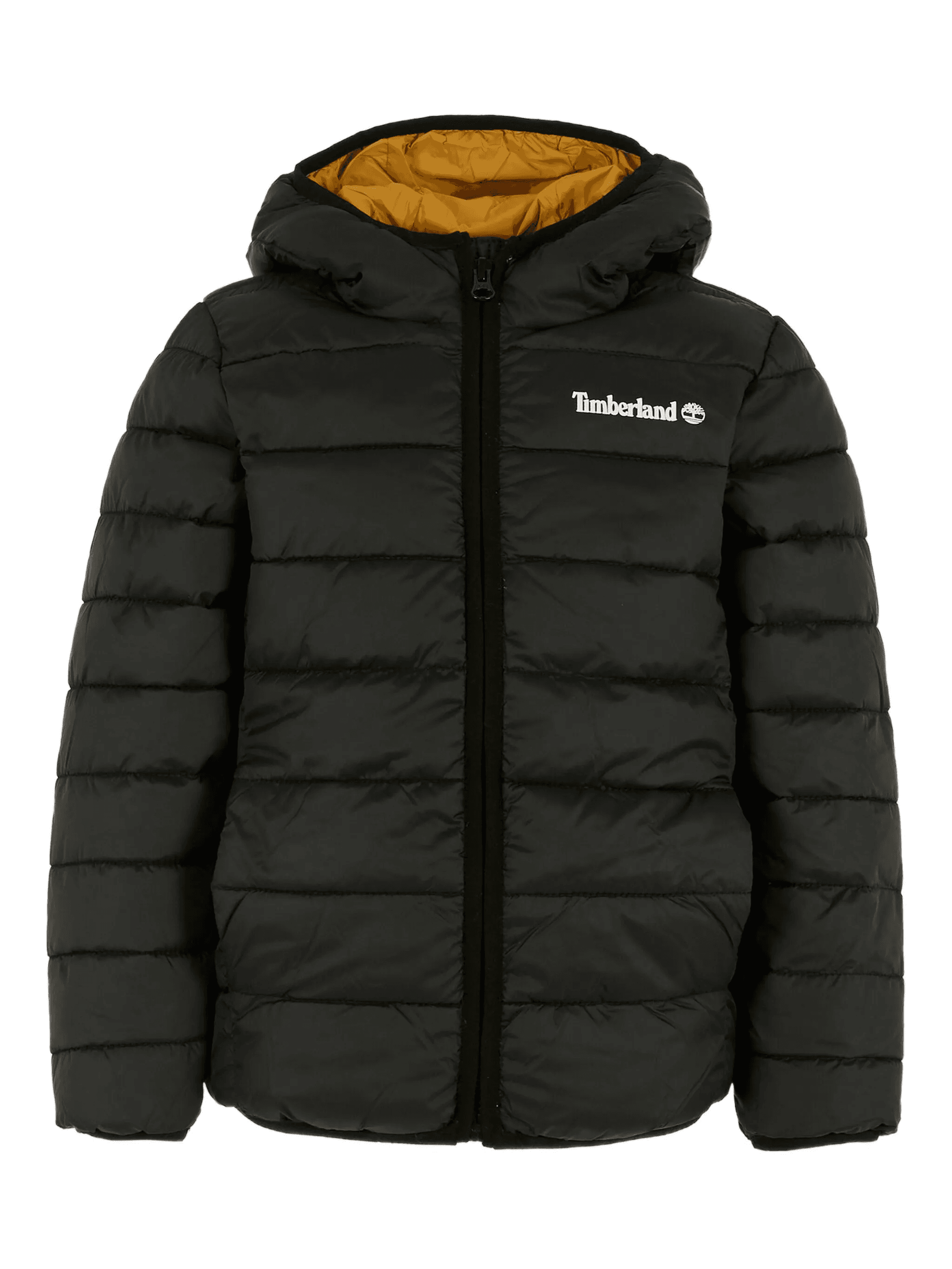logo-print quilted hooded jacket - Image 1