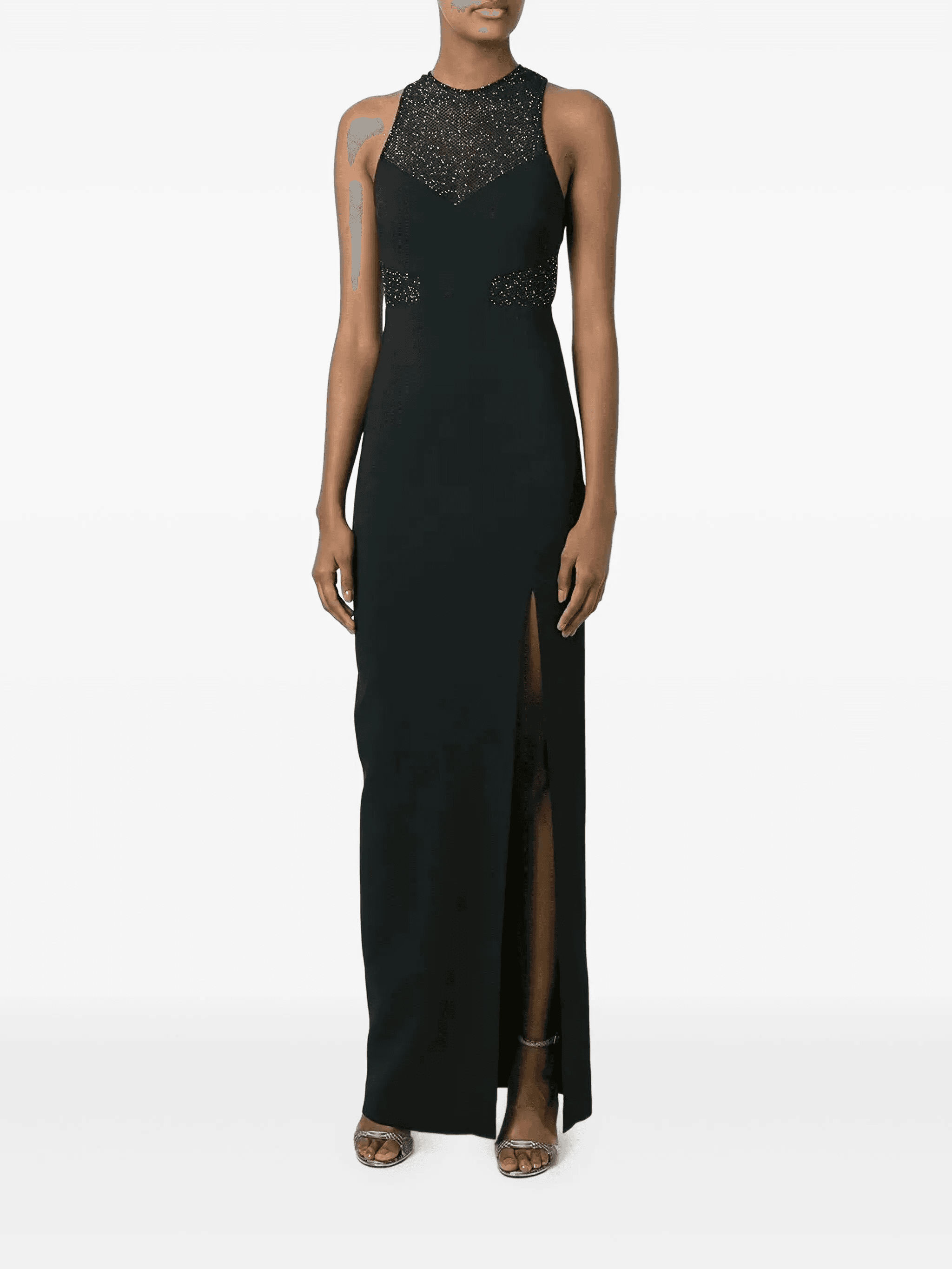 mesh panel column dress - Image 1