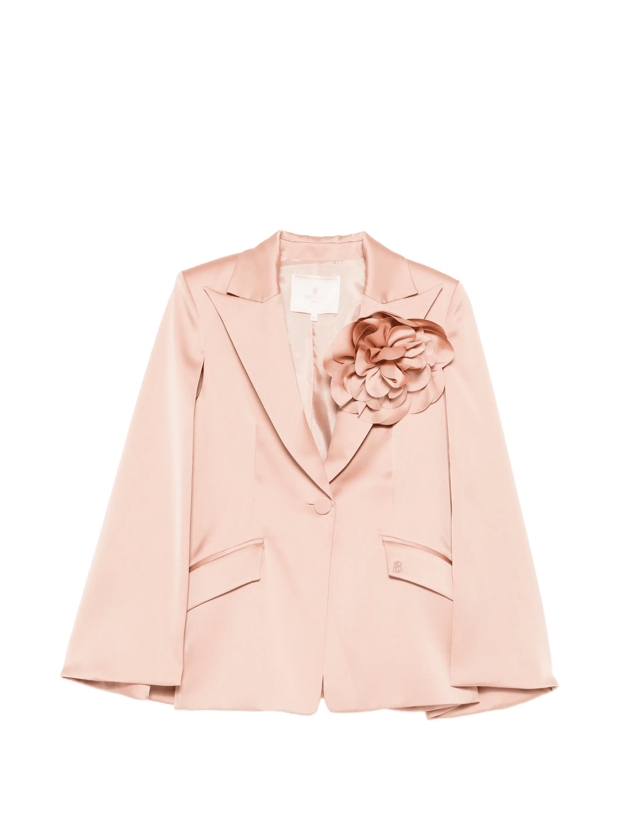 flower pocketed suit jacket - Image 1