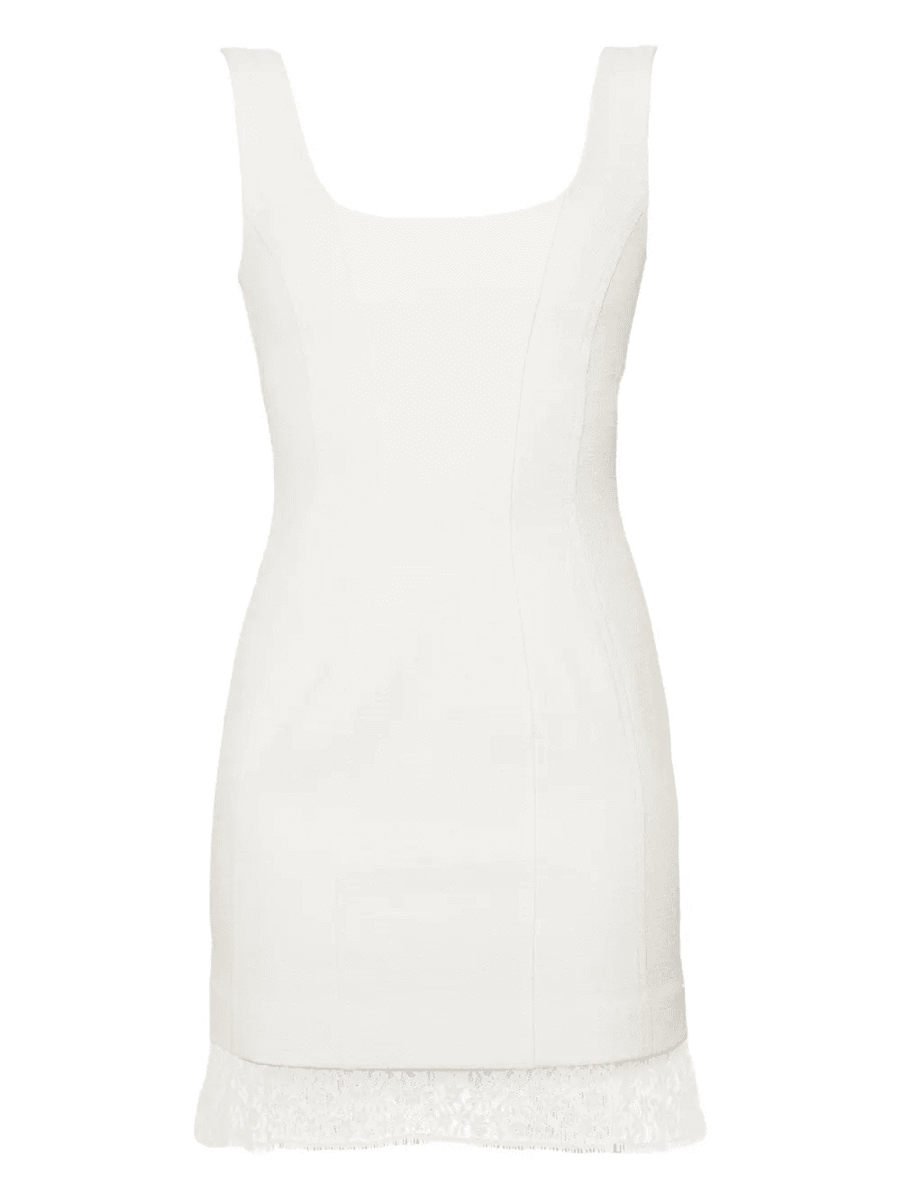 lace-trimmed tweed dress - Image 1