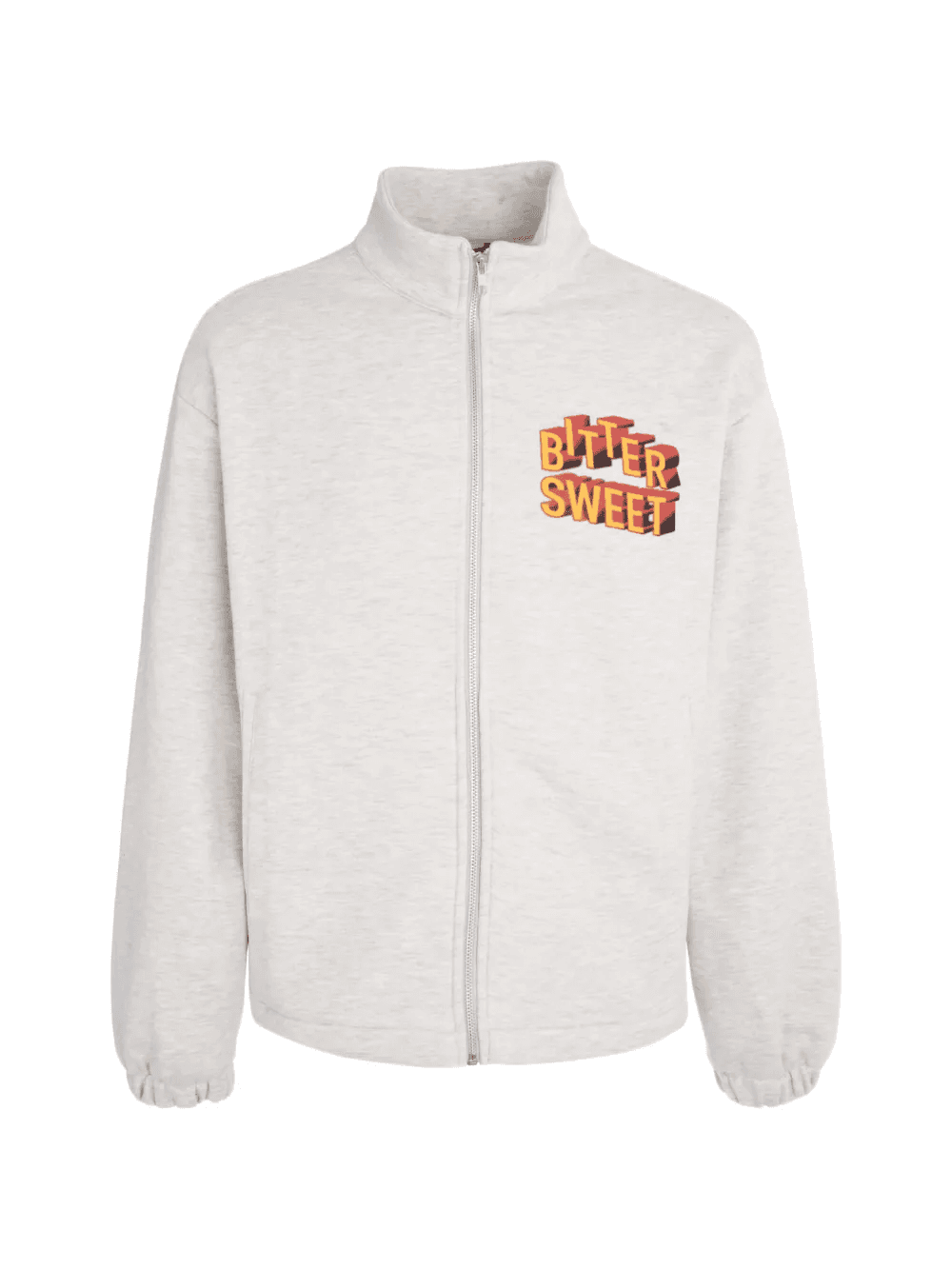 graphic-print zip-up jacket - Image 1