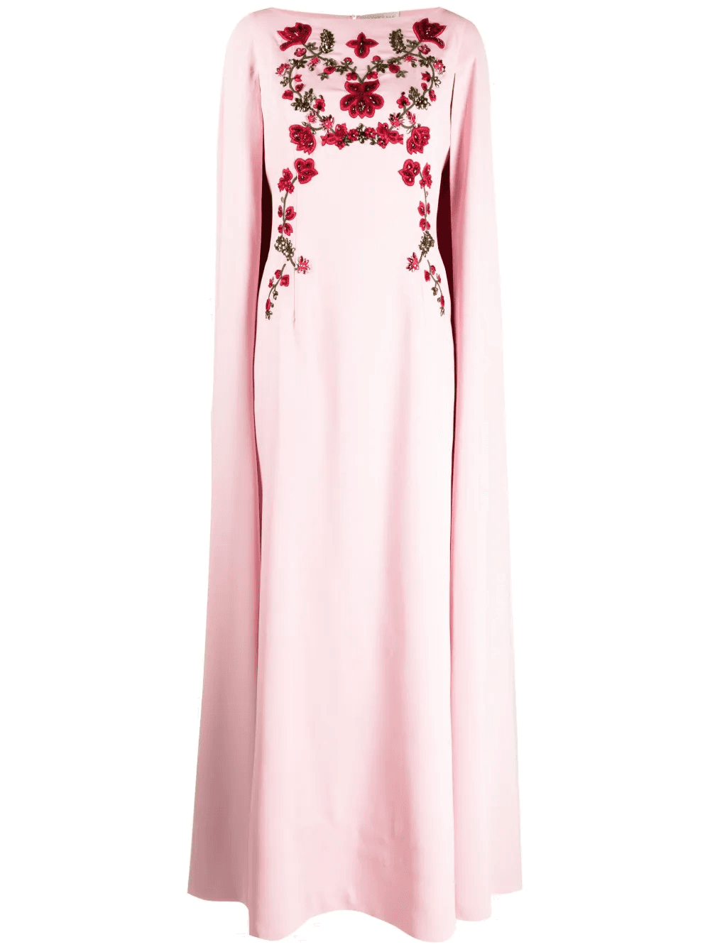 Vittoria embroidered cape gown - Image 1