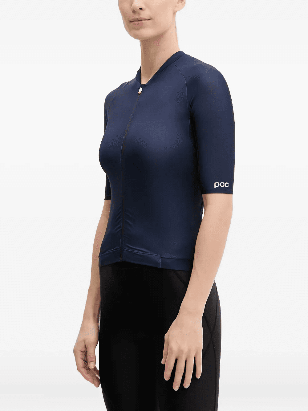 zip-fastening short-sleeve cycling vest - Image 1