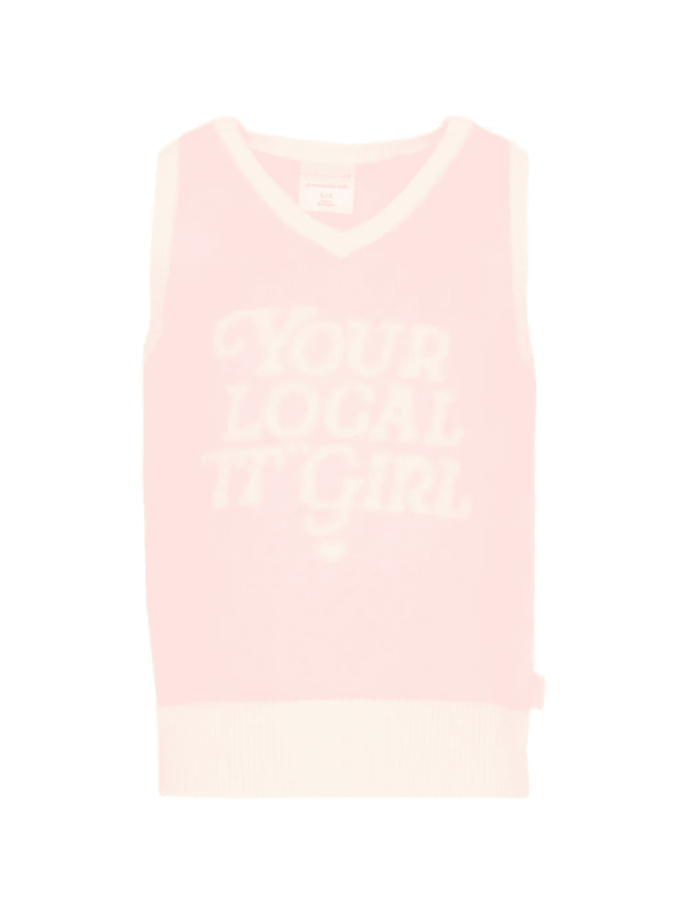 V-neck knit top - Image 1