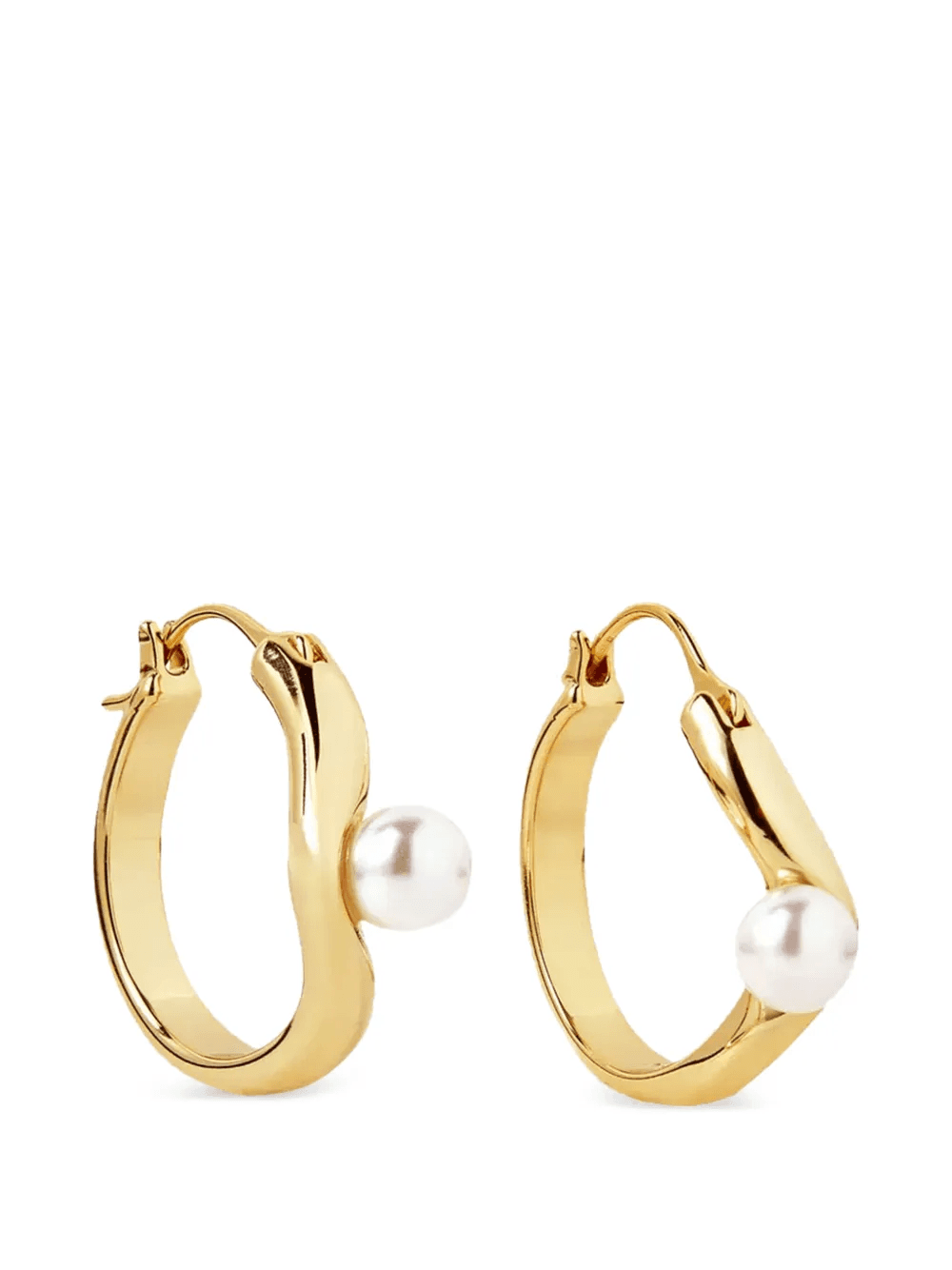 Twerti pearl hoop earrings - Image 1