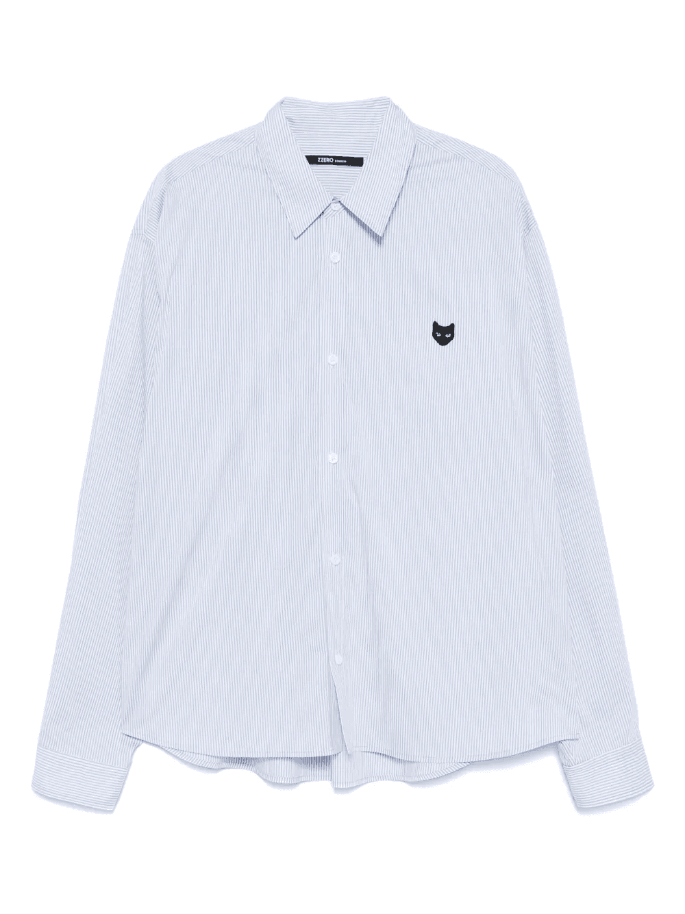 curved-cut cropped shirt - Image 1