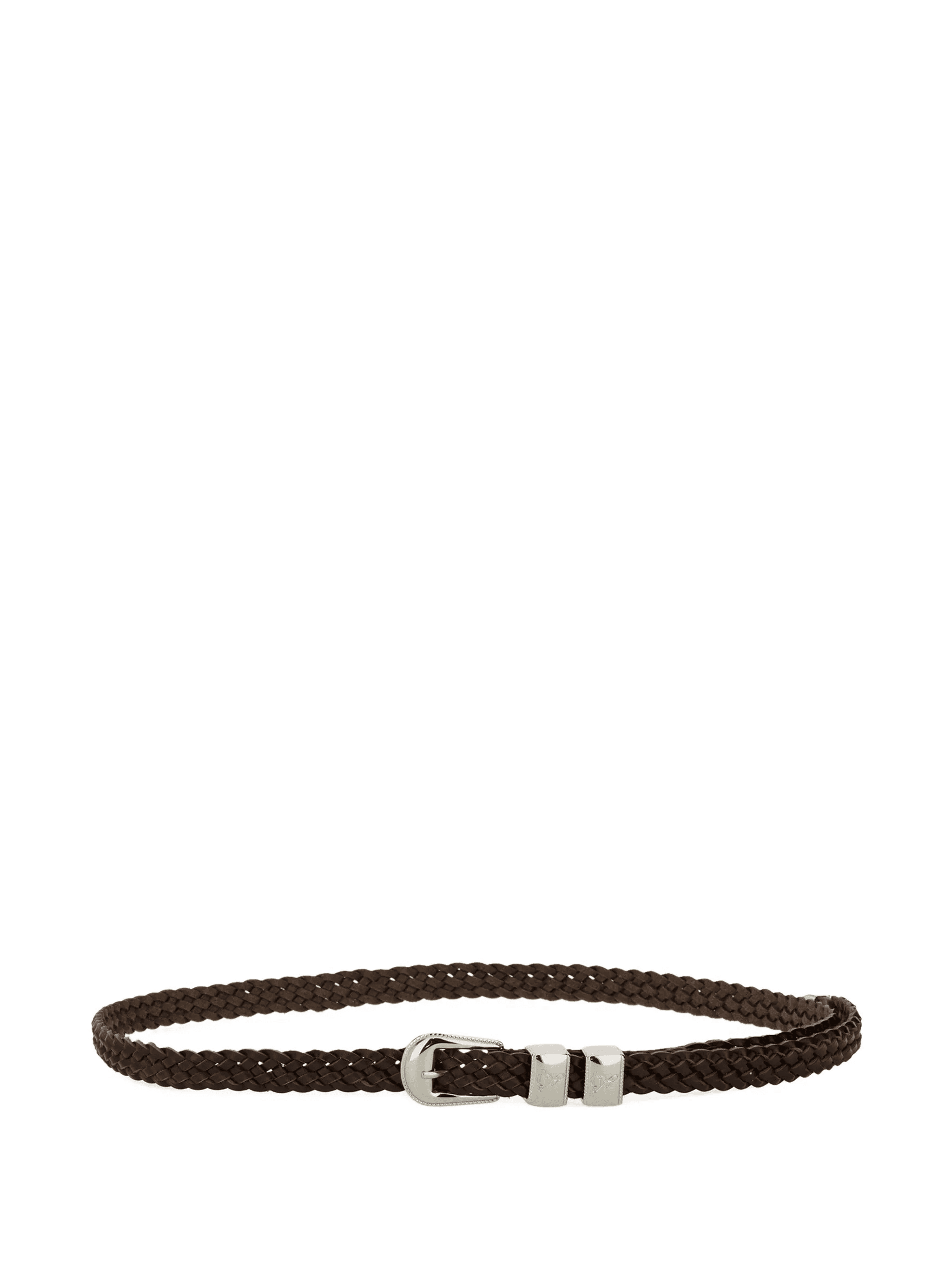 braided leather belt - Image 1