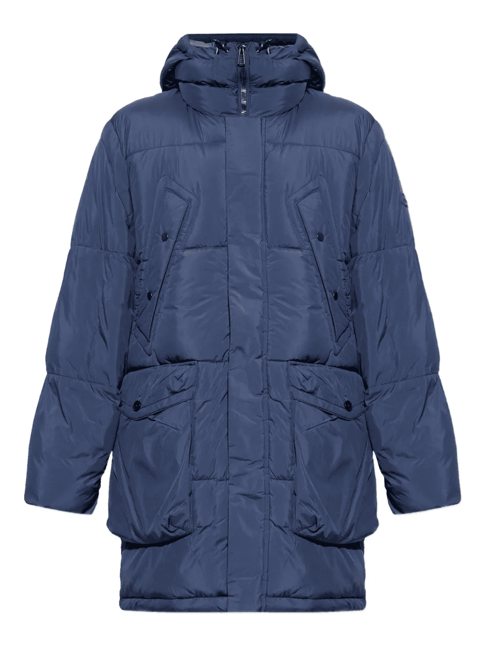 hooded padded parka coat - Image 1
