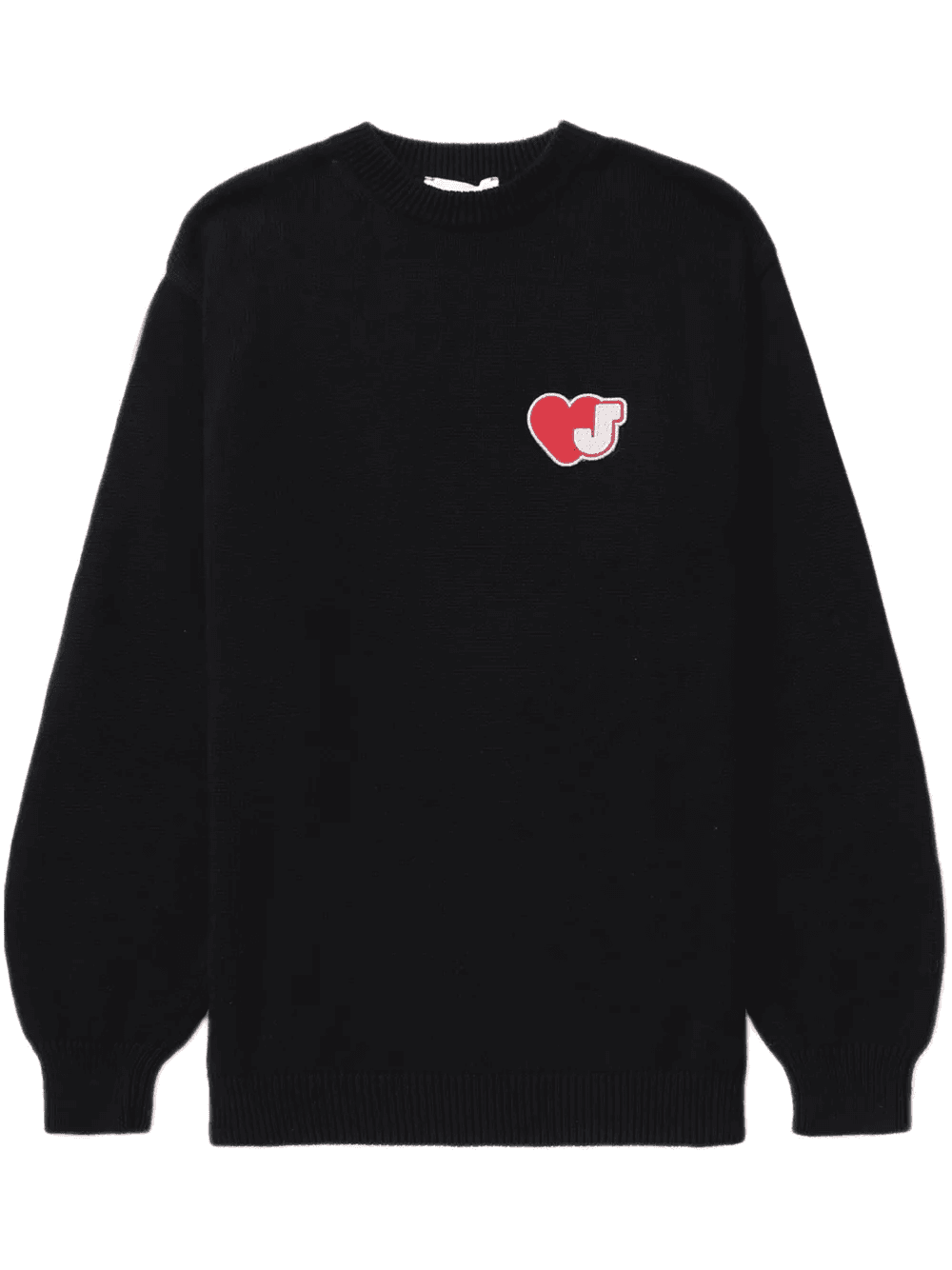 heart-motif cotton jumper - Image 1
