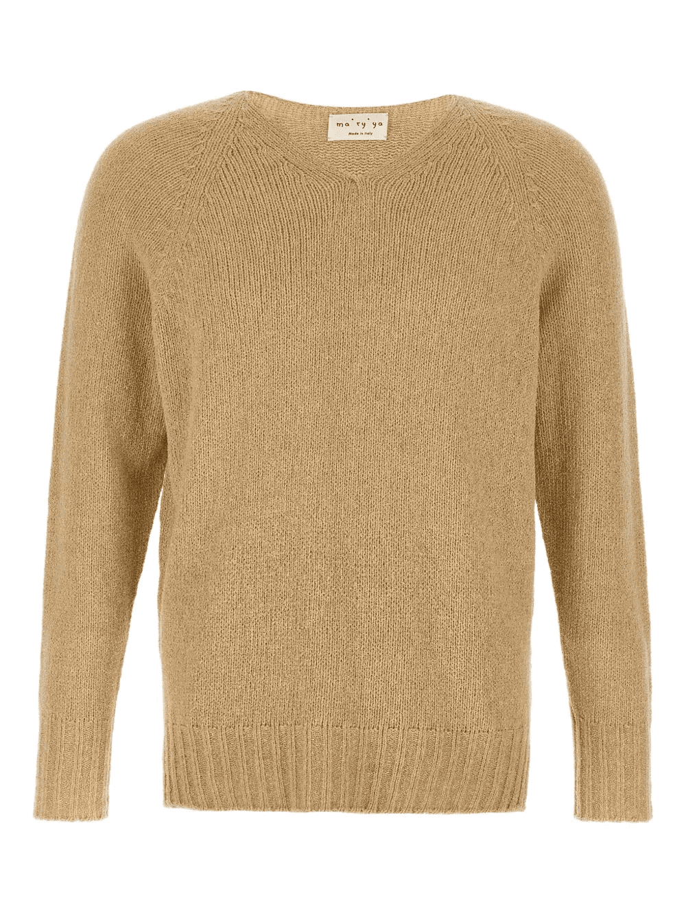 V-neck bouclé sweater - Image 1