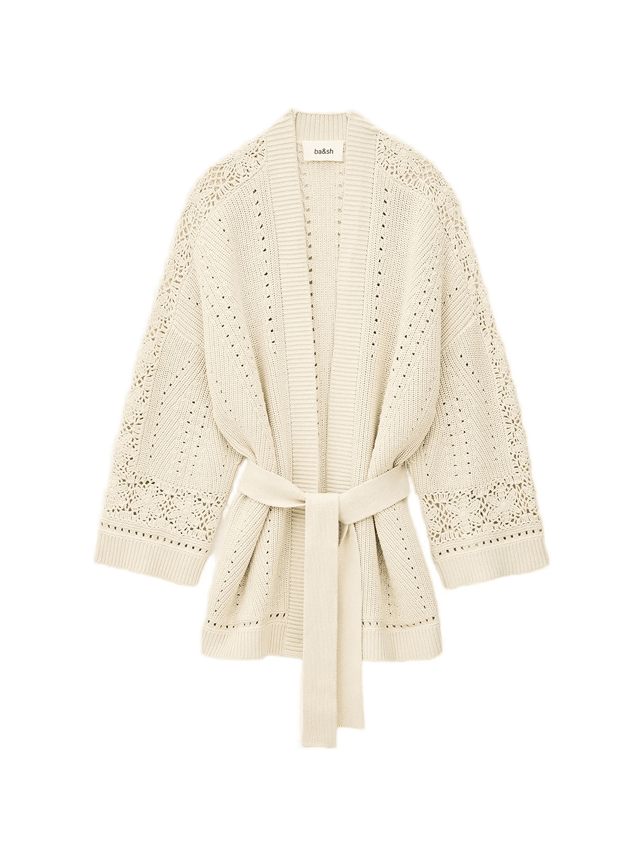 Perine crochet belted cardigan - Image 1