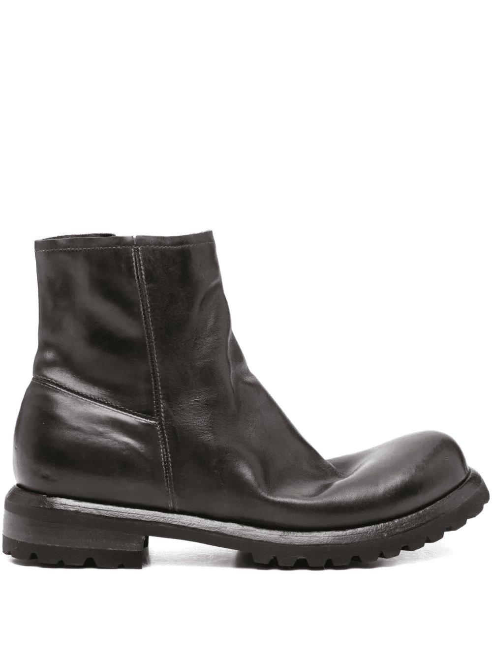 leather zip boots - Image 1