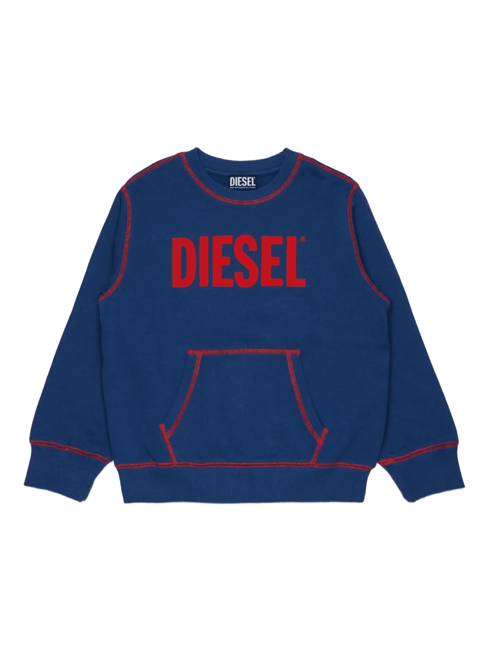 contrast-stitch sweatshirt - Image 1