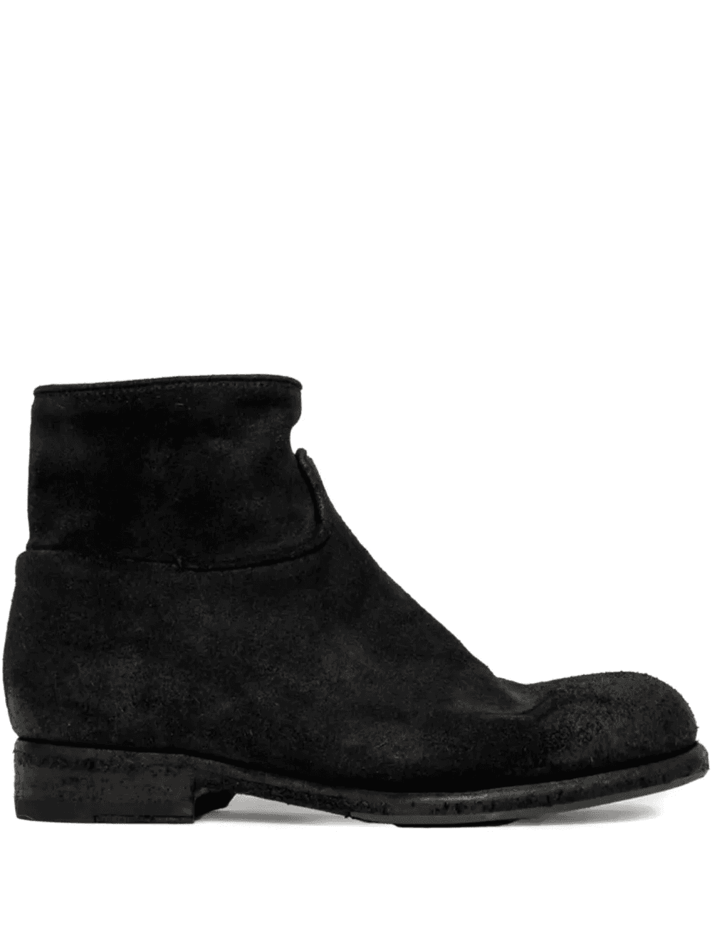 zip-detail suede ankle boots - Image 1