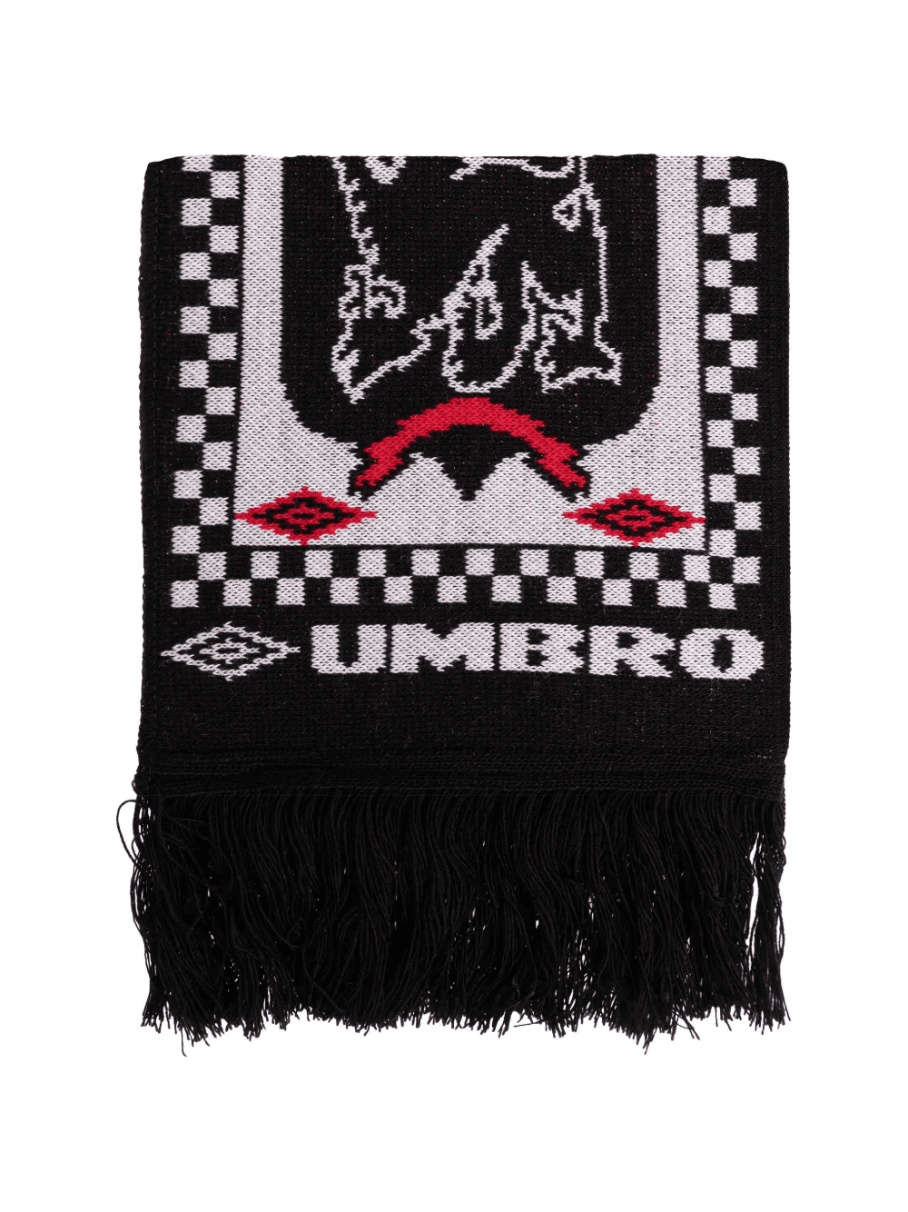 fringed patterned scarf - Image 1